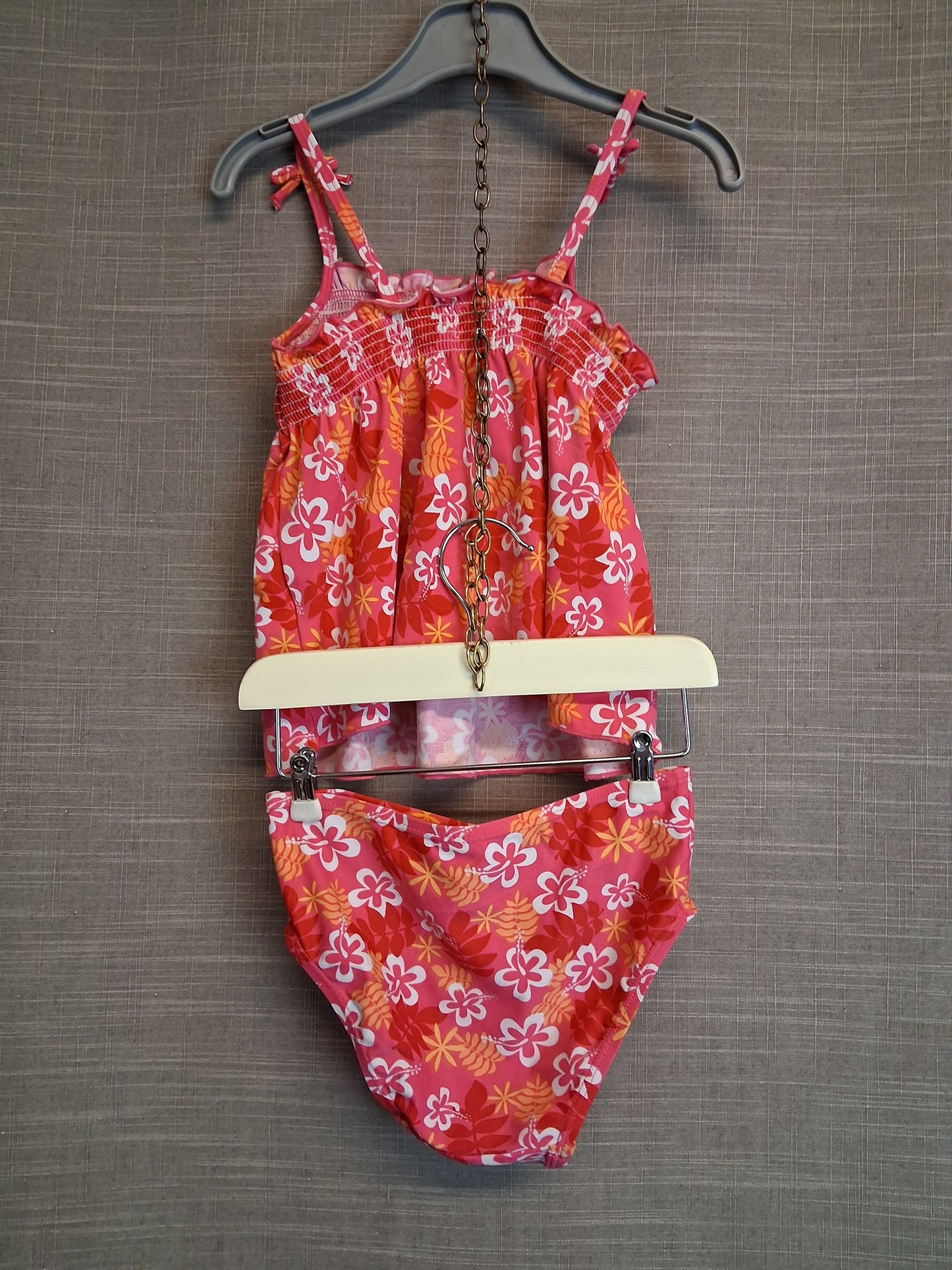 Matalan Girls Bikini Set 2 Piece Pink Floral Age 4-5 Years