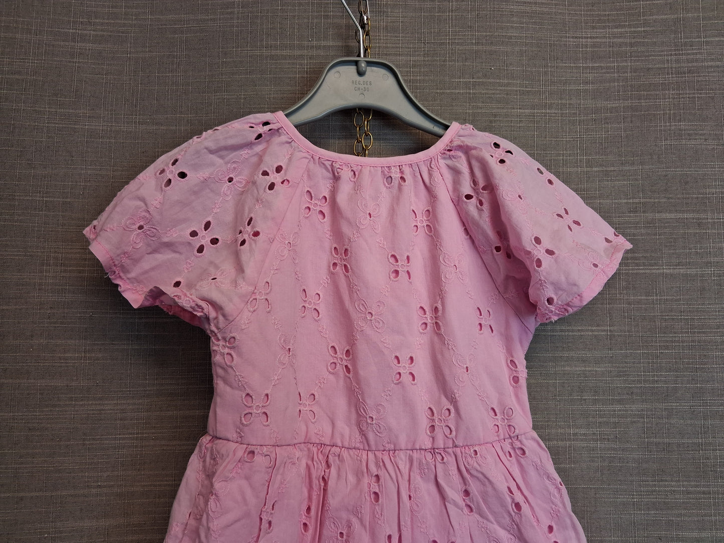 Nutmeg Girls Pink A Line Tiered Dress Age 2-3 Years