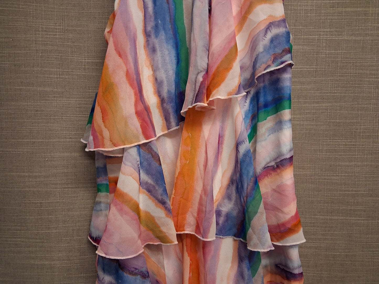 Next Girls Layered Tiered Sleeveless Dress Age 10 Years Multicolour