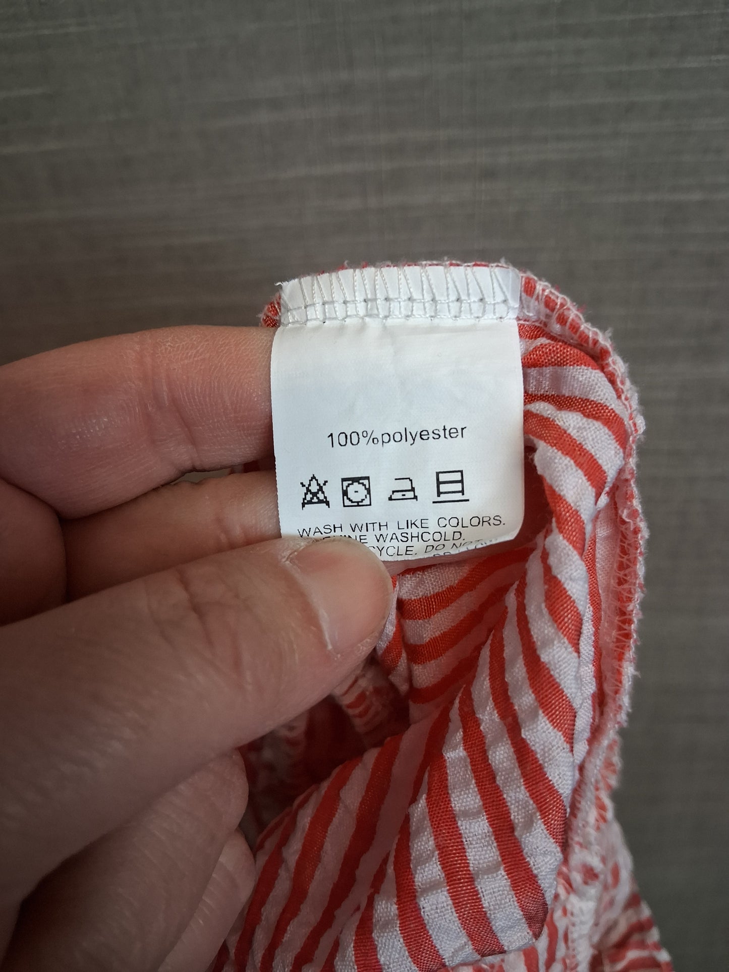 Shein Girls Red White Stripe Romper Age 2 years