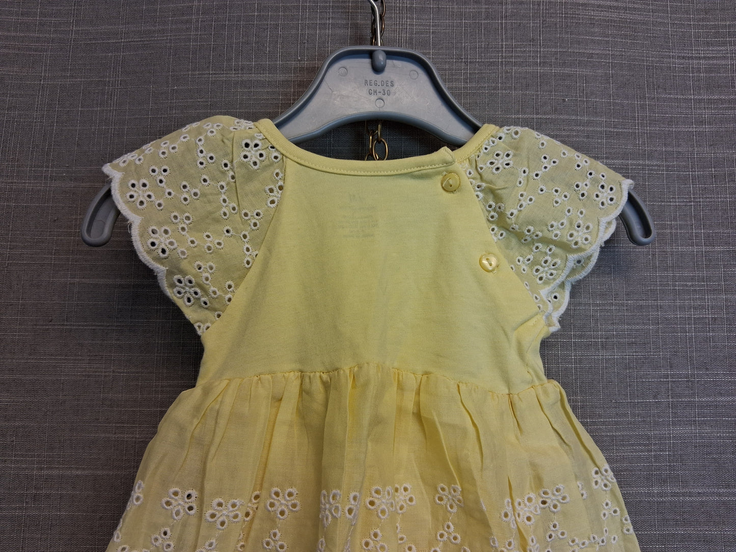 H&M Yellow Dress with Built in Vest Age Newborn