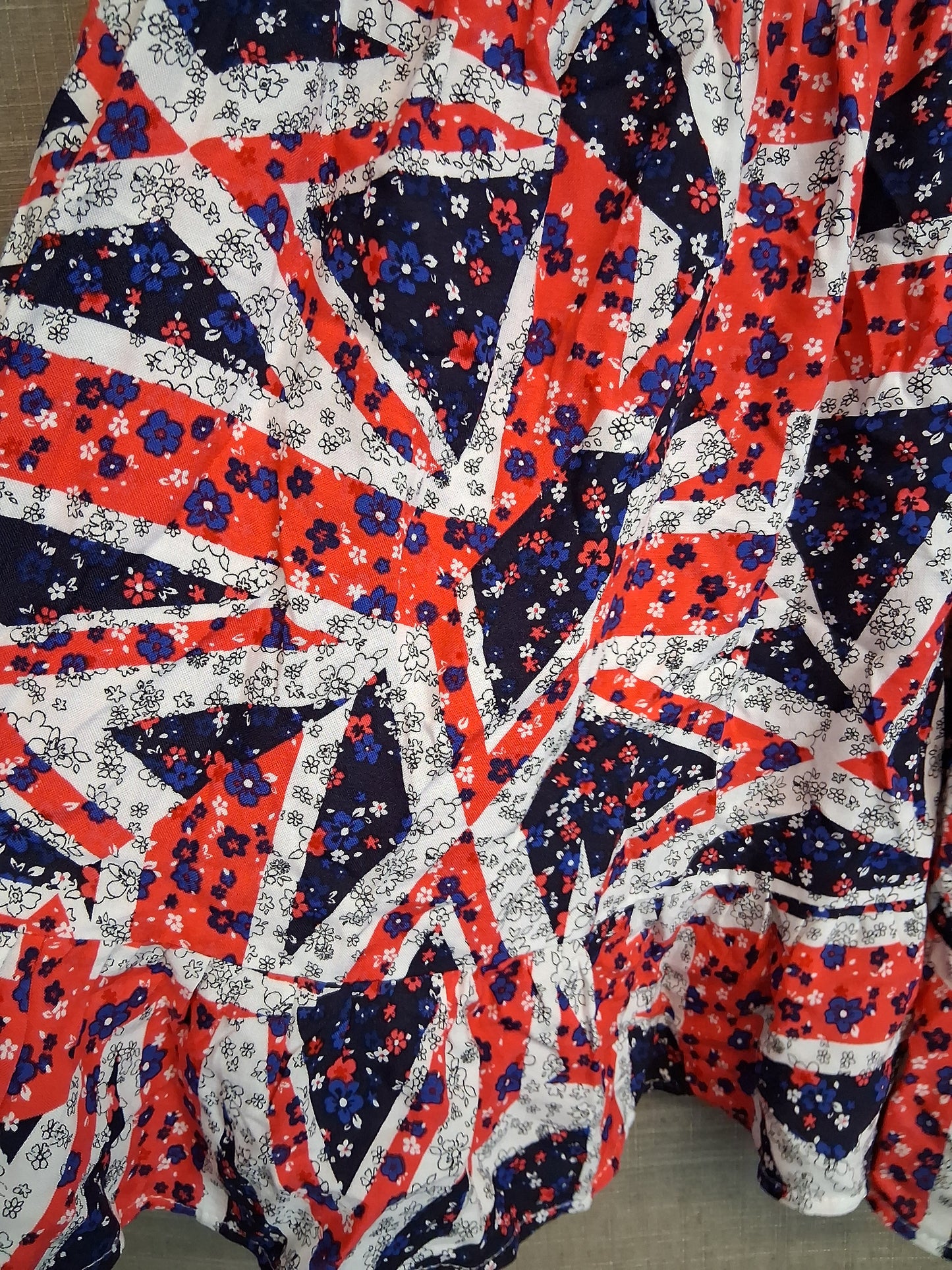 George Girls Union Jack Dress Age 3-4 Years Multicolour New