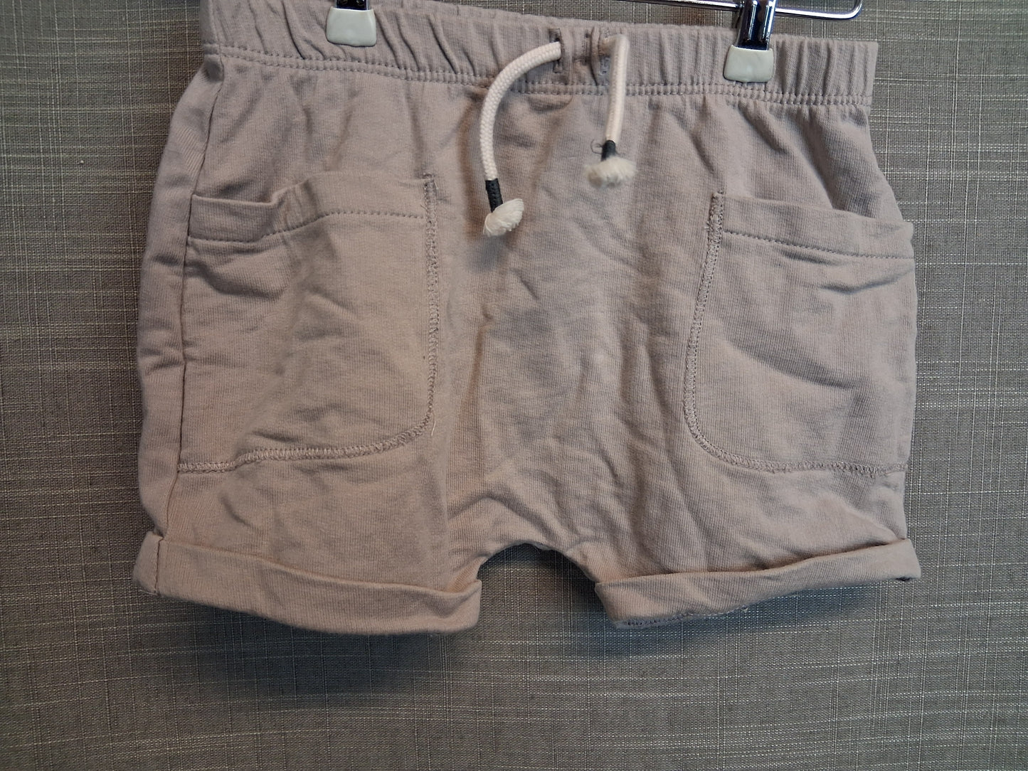 Next Boys Jersey Cotton Shorts Age 6-9 Months Light Brown