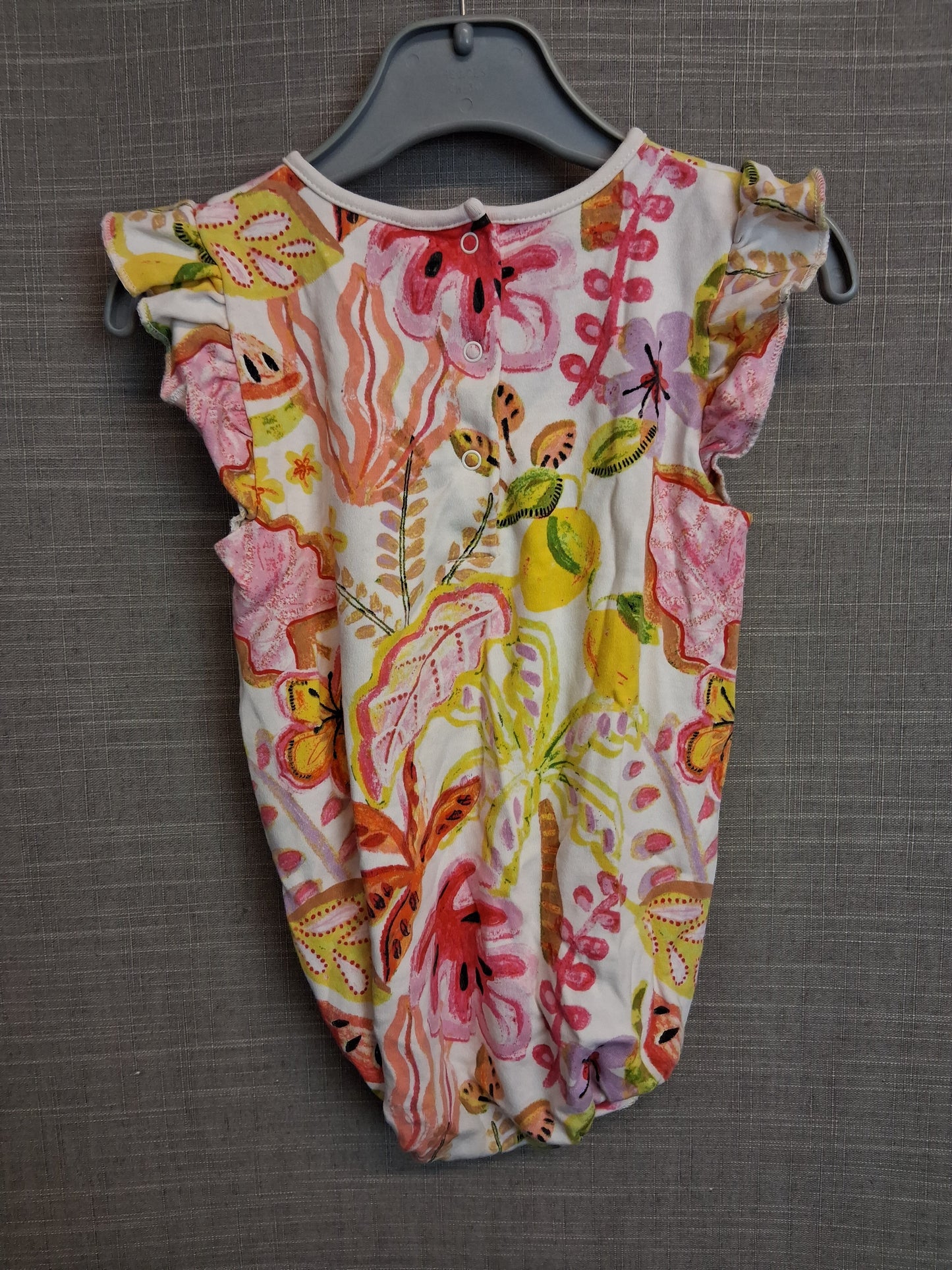 Next Girls Multicolour Floral Sleeveless Bodysuit Age 2-3 Years