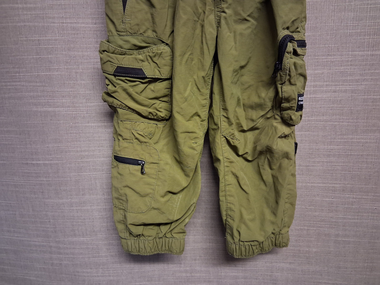 Next Boys Green Cargo Trousers Lined Age 3 Years