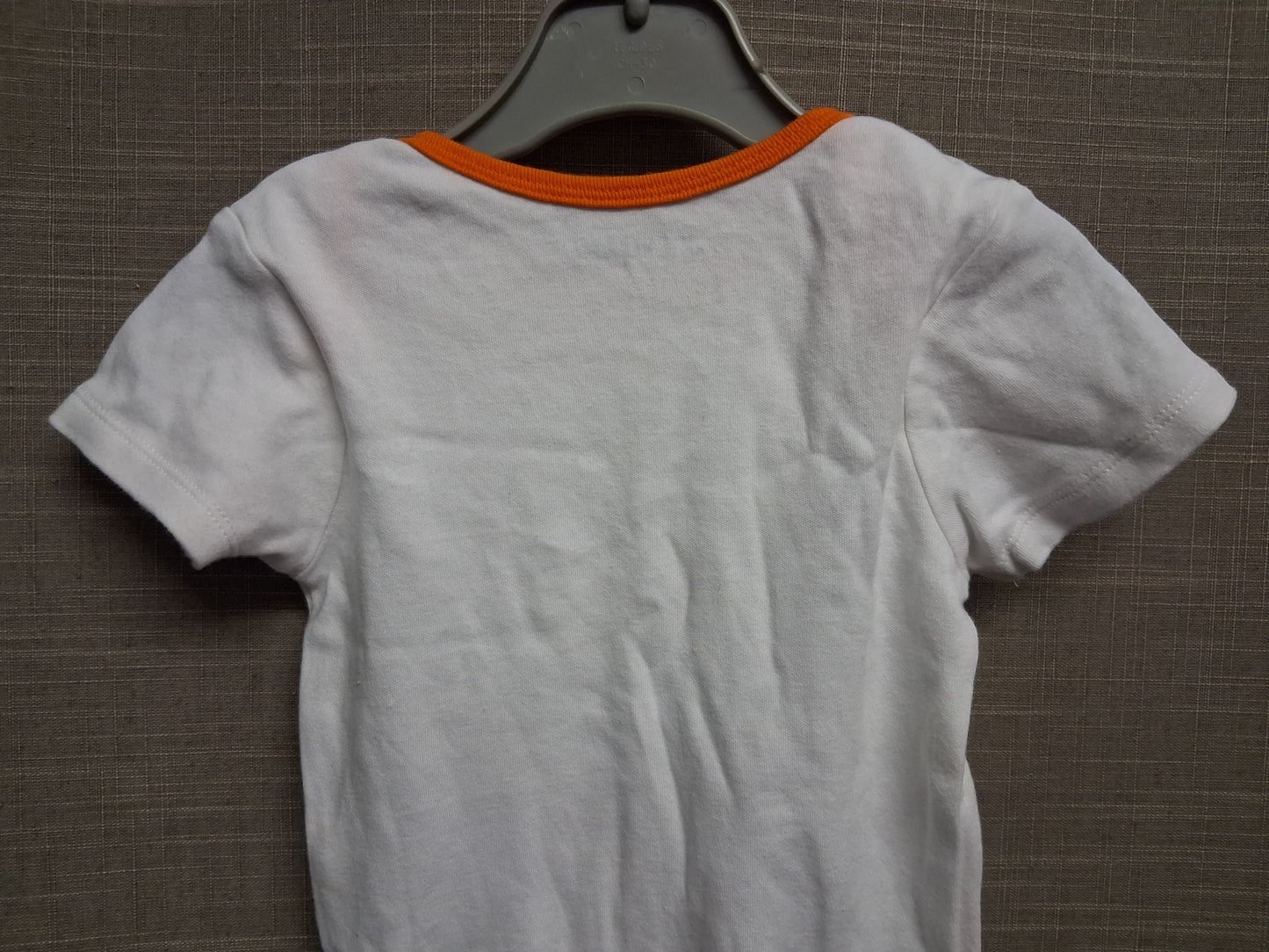 Hallowscream Boys White Short Sleeve Bodysuit Age 12-18 Months