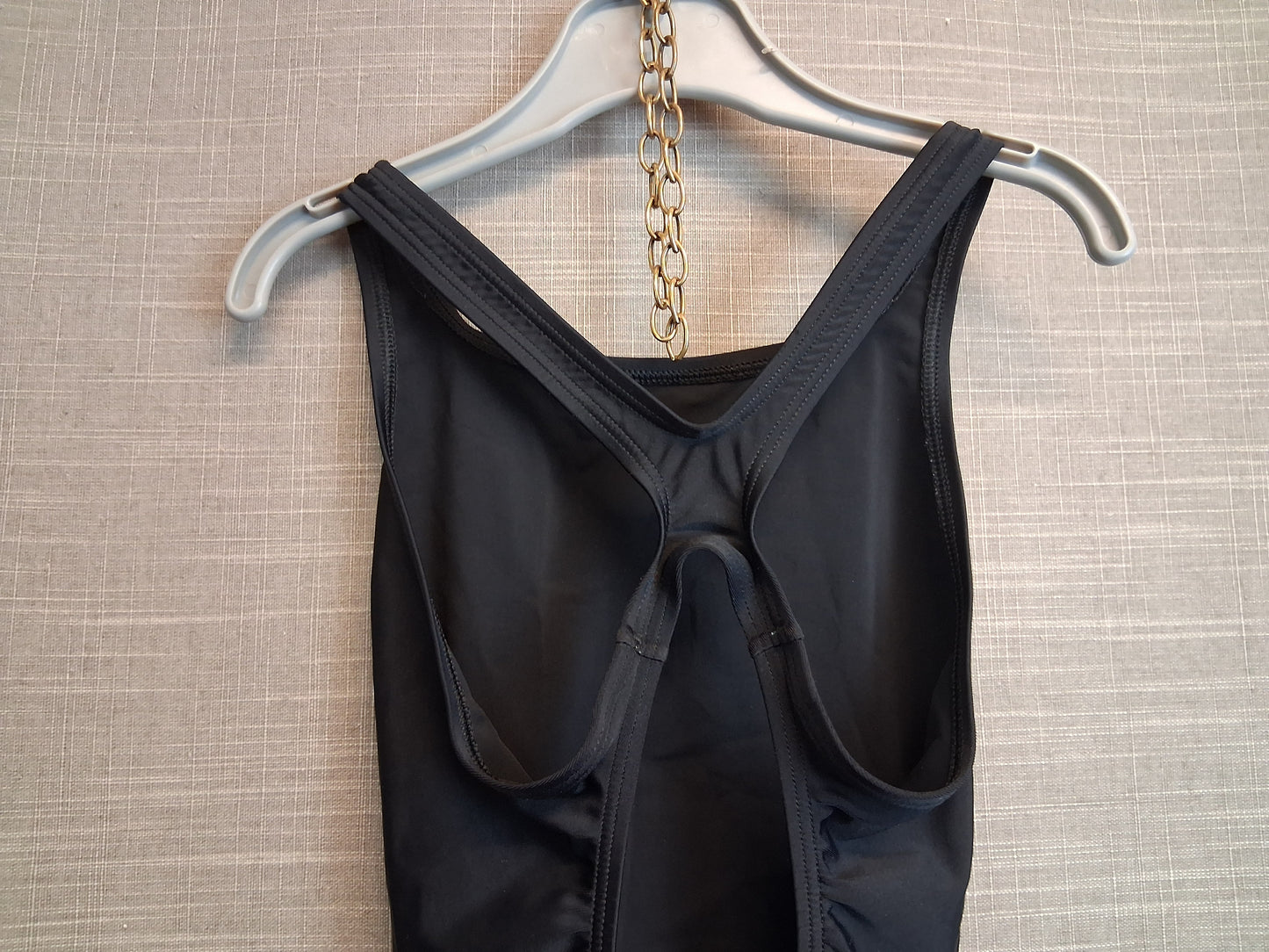 Adidas Girls Swimming Costume Black Age 7-8 Years