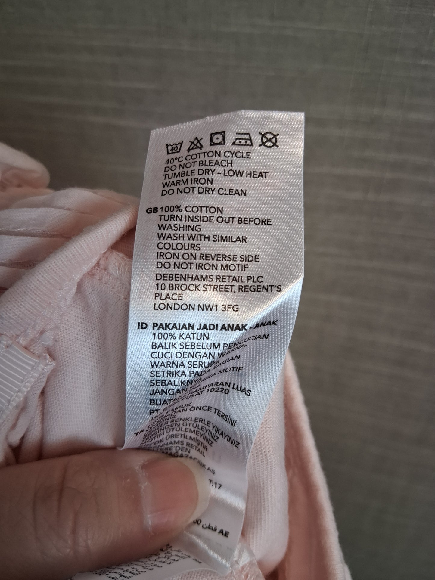 Ted Baker Girls Pale Pink Romper Jersey Mix Sleeveless Age Newborn