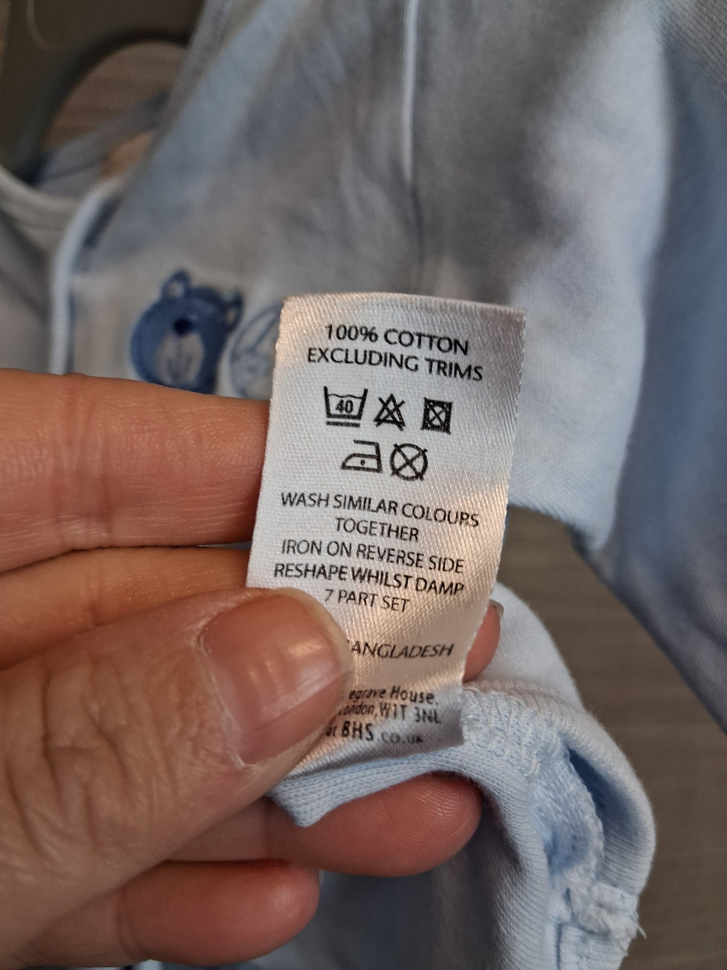 BHS Boys Blue Jersey Cardigan Age Newborn