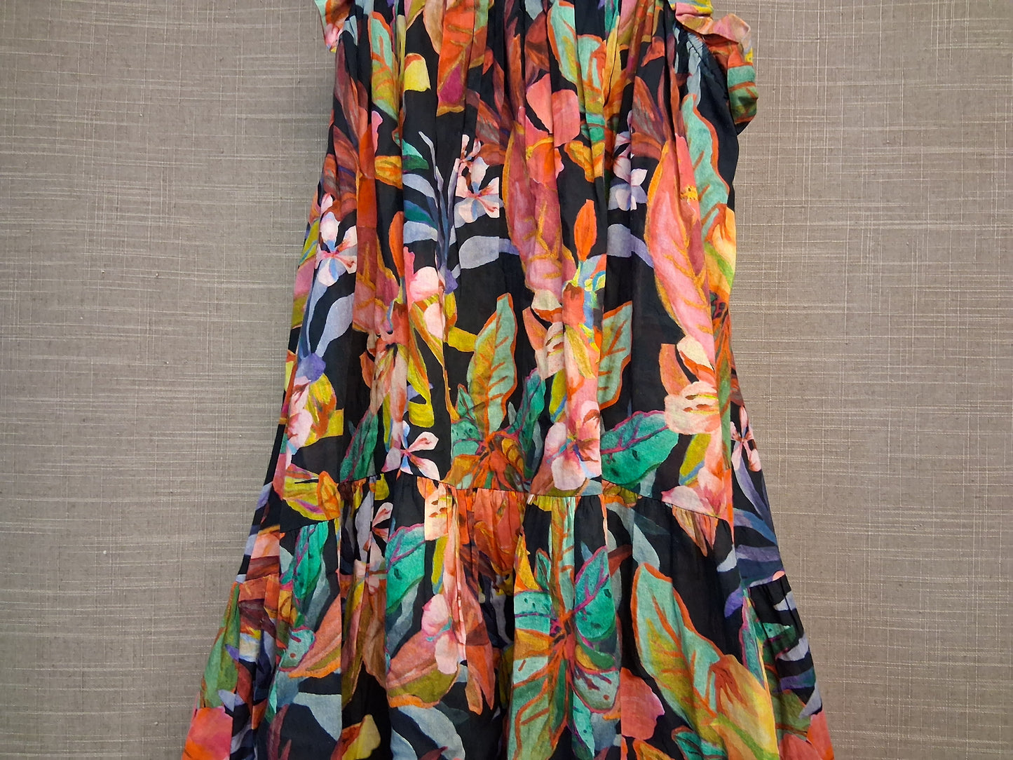 Next Girls Multicolour Floral Sleeveless A Line Dress Age 6 Years