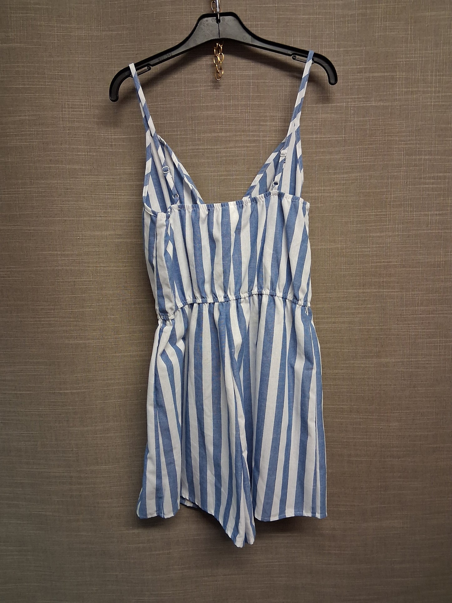 Shein Girls Blue White Striped Playsuit Age 14 Years