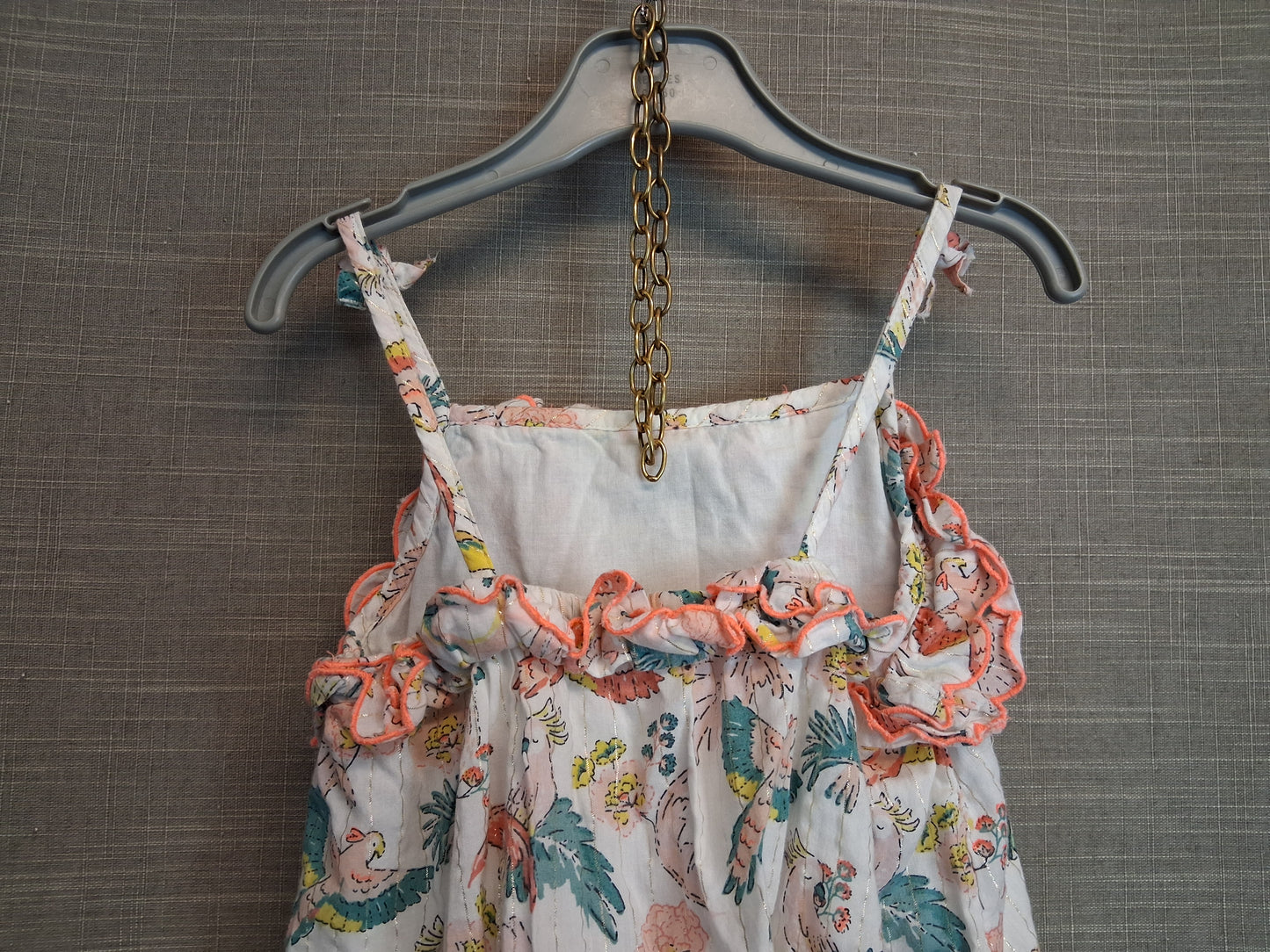 Marks And Spencer Sundress Floral Bird Print Age 5-6 Years