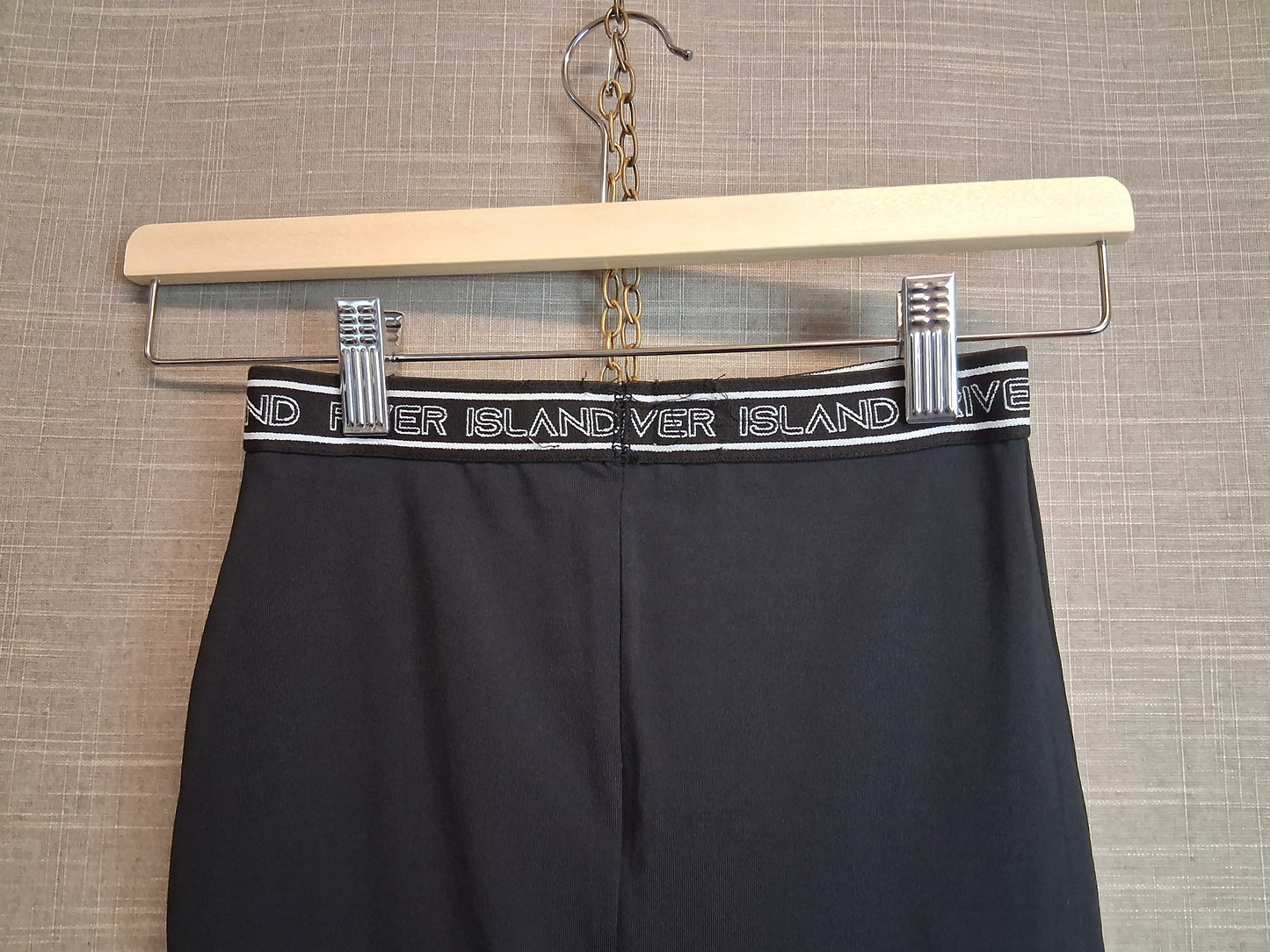 River Island Midi Skirt Black Stretch Age 5-6 Years