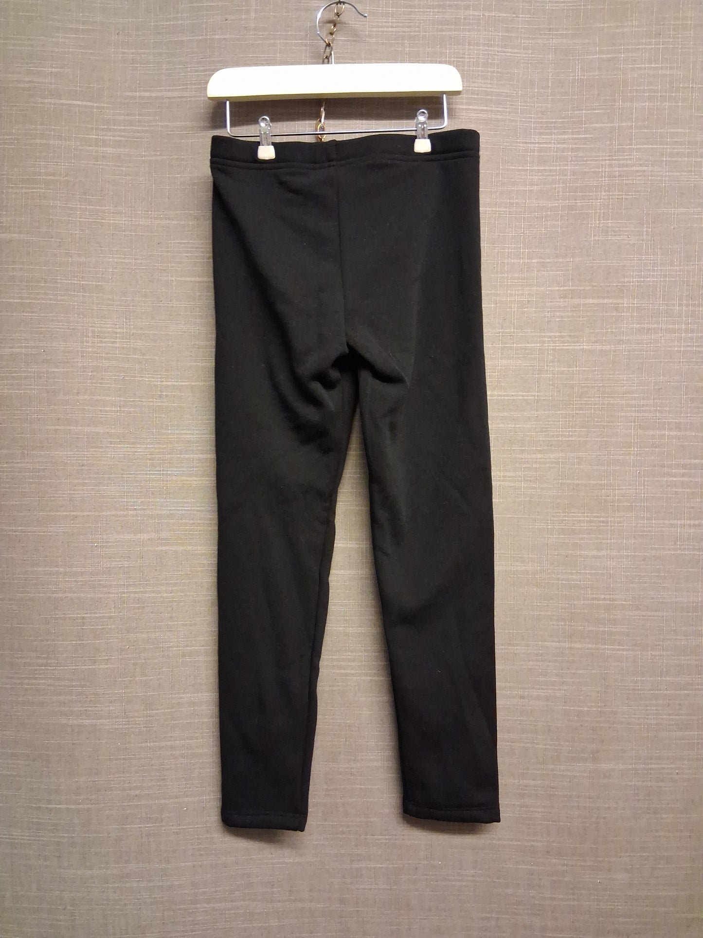 F&F Girls Black Lined Leggings Age 7-8 Years
