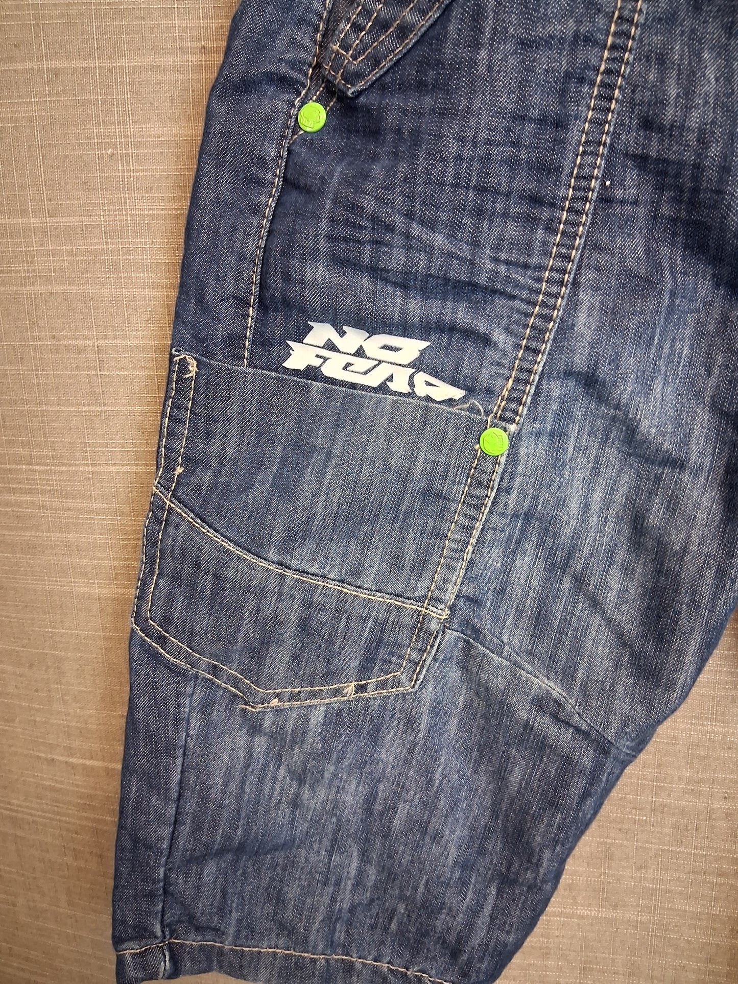 No Fear Boys Blue Denim Short Skorts Age 11-12 Years