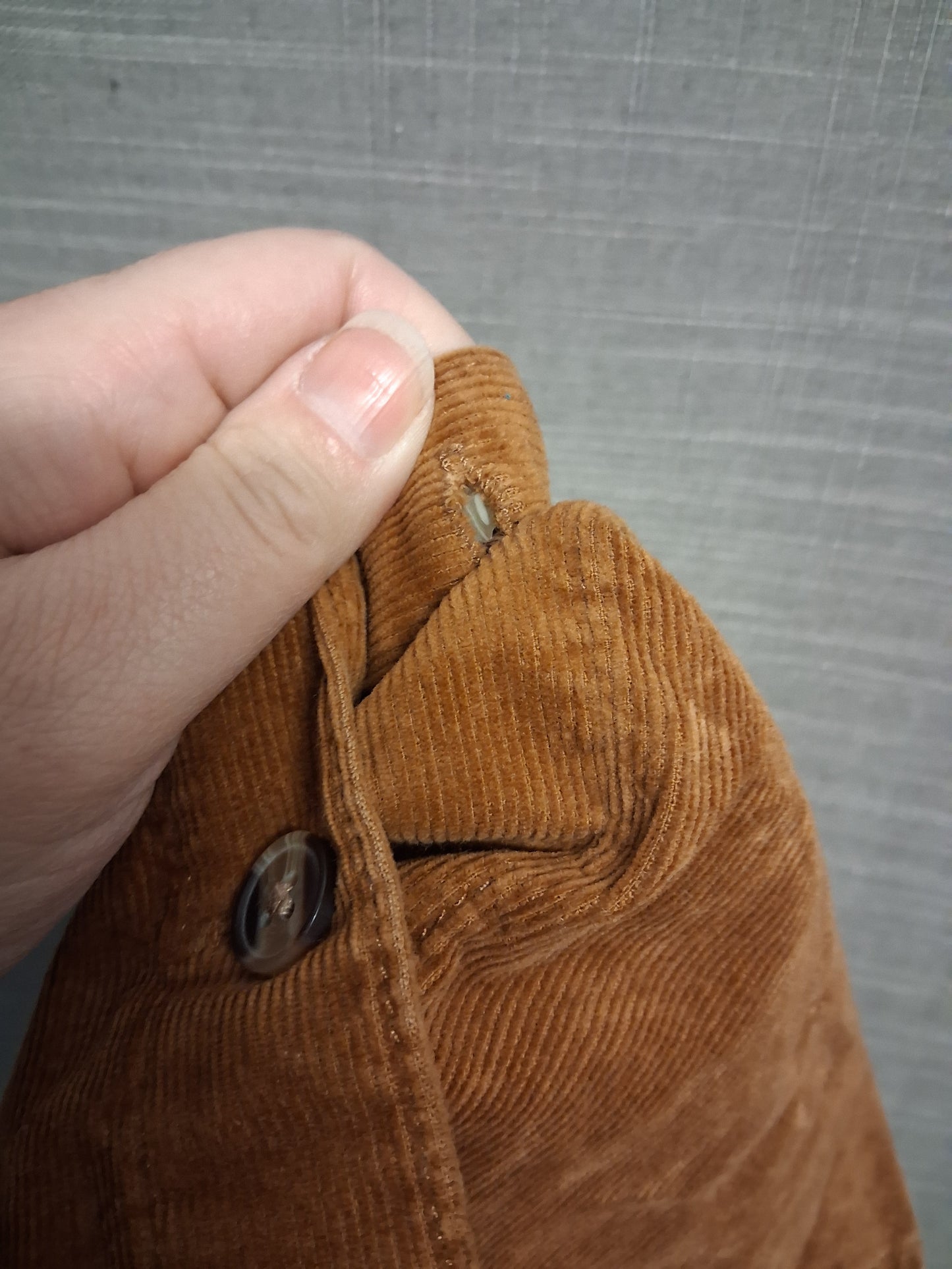 H&M Girls Brown Corduroy A Line Mini Skirt Button Detail Age 4-5 Years