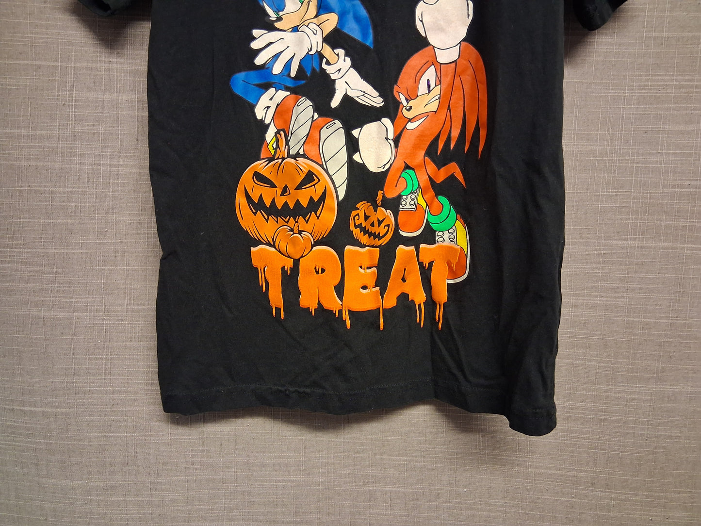 Sonic the Hedgehog Halloween Short Sleeve T-Shirt Black Age 10-11 Years