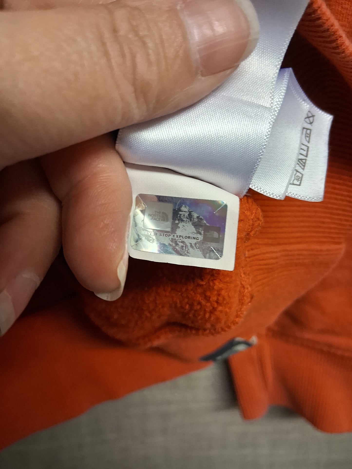 The North Face Hoodie Orange/Red Sweater Age 6-7 Years (S)