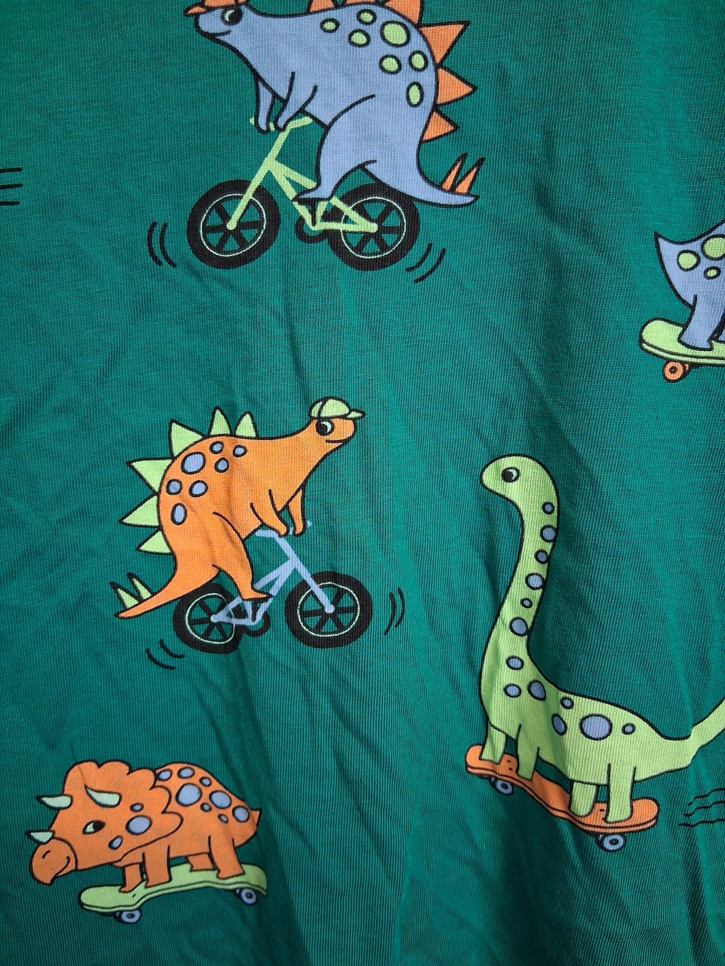 Primark Green Dinosaur T-Shirt Short Sleeve Age 4-5 Years