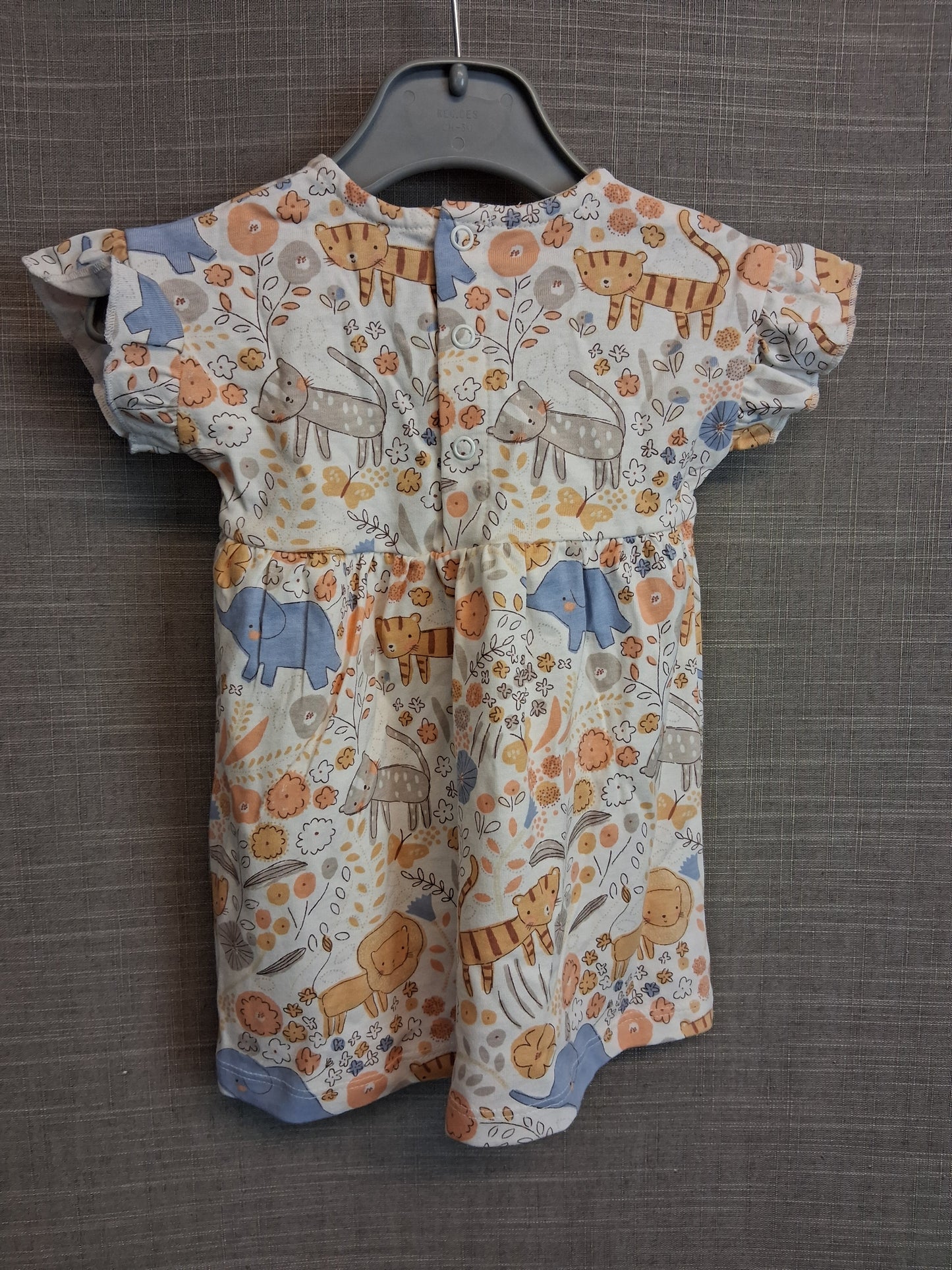 George Girls Multicolour Cat T-Shirt Dress Age 3-6 Months