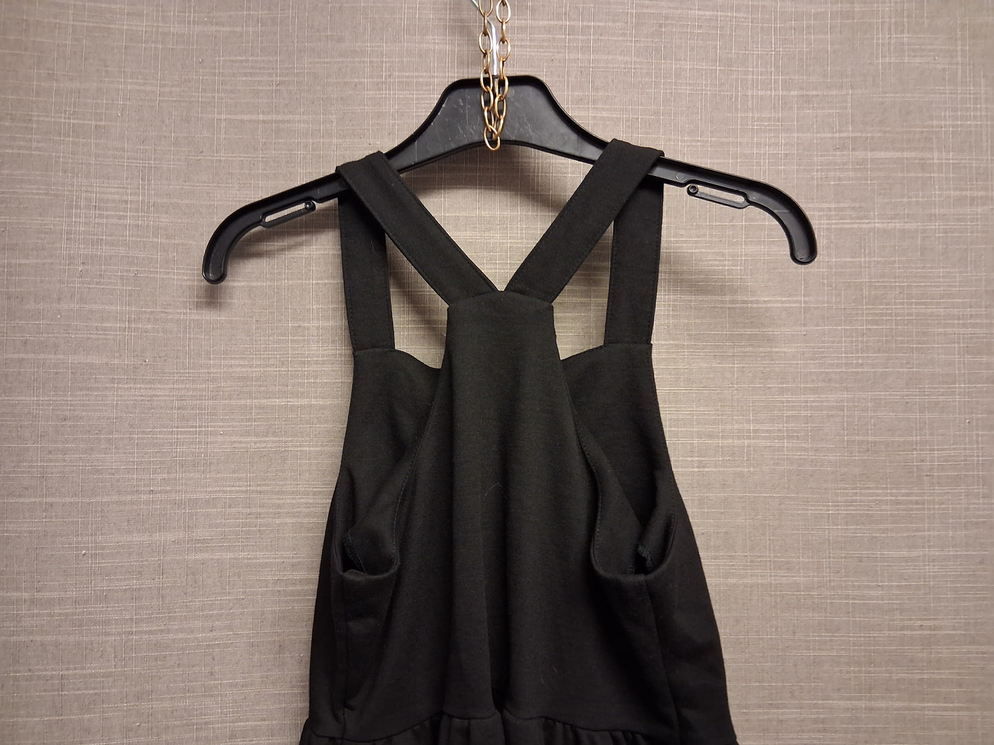 George Girls Black Pinafore Dress with Pockets Age 8-9 Years