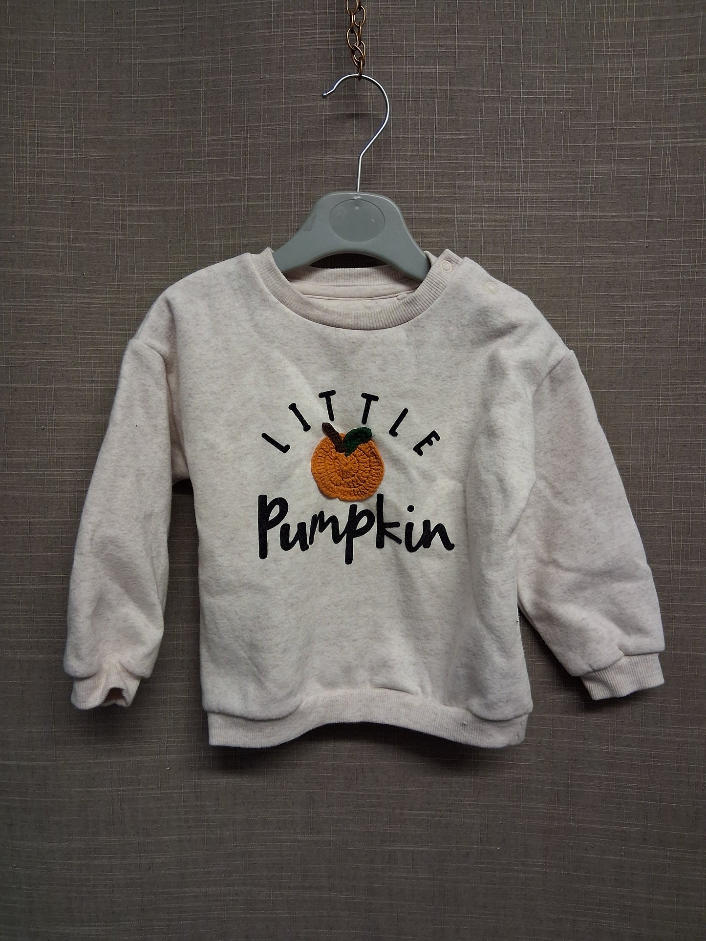 F&F Halloween Sweater 'Little Pumpkin' Age 12-18 Months