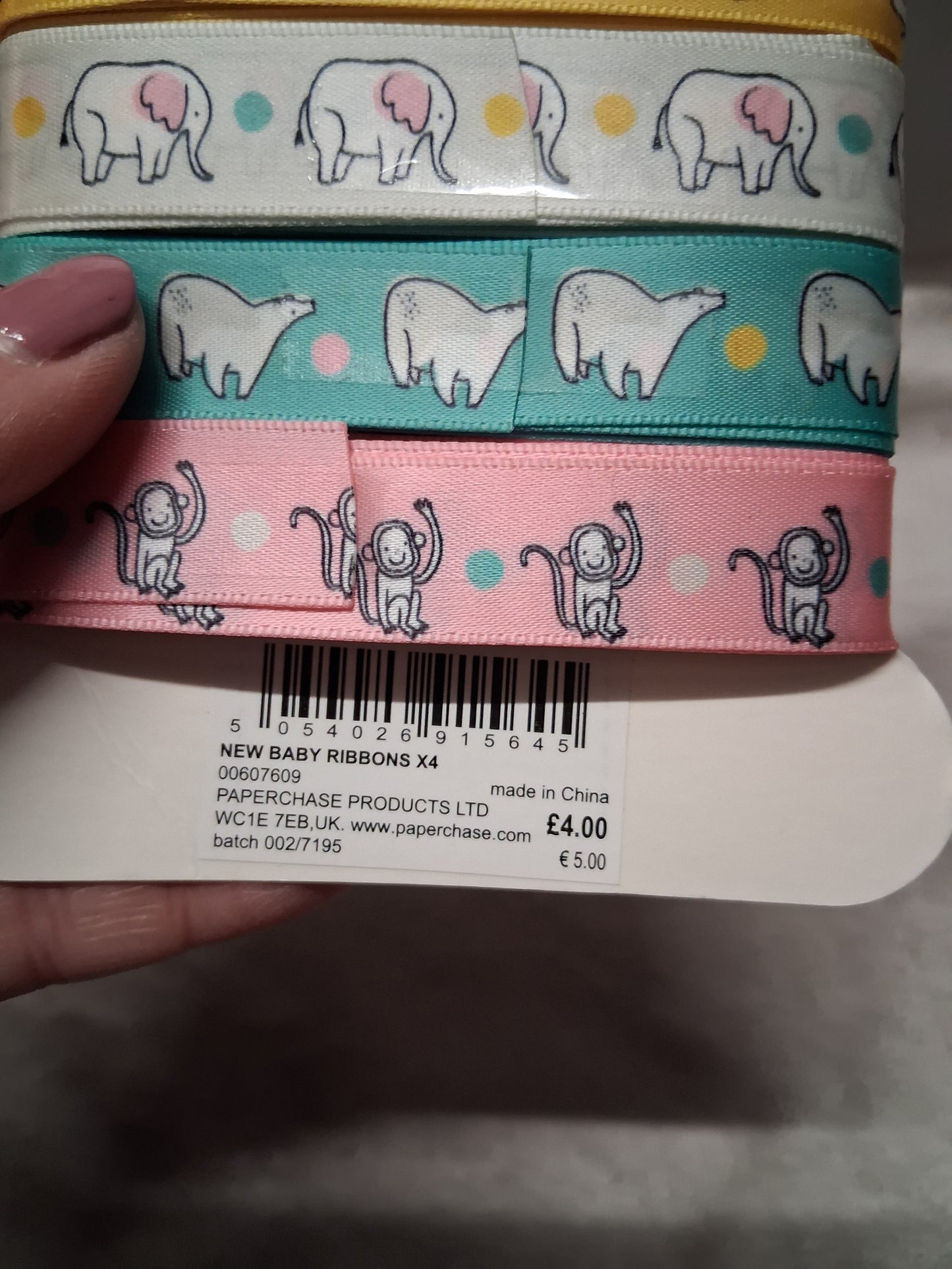 Paperchase Gift Ribbon Set of 4