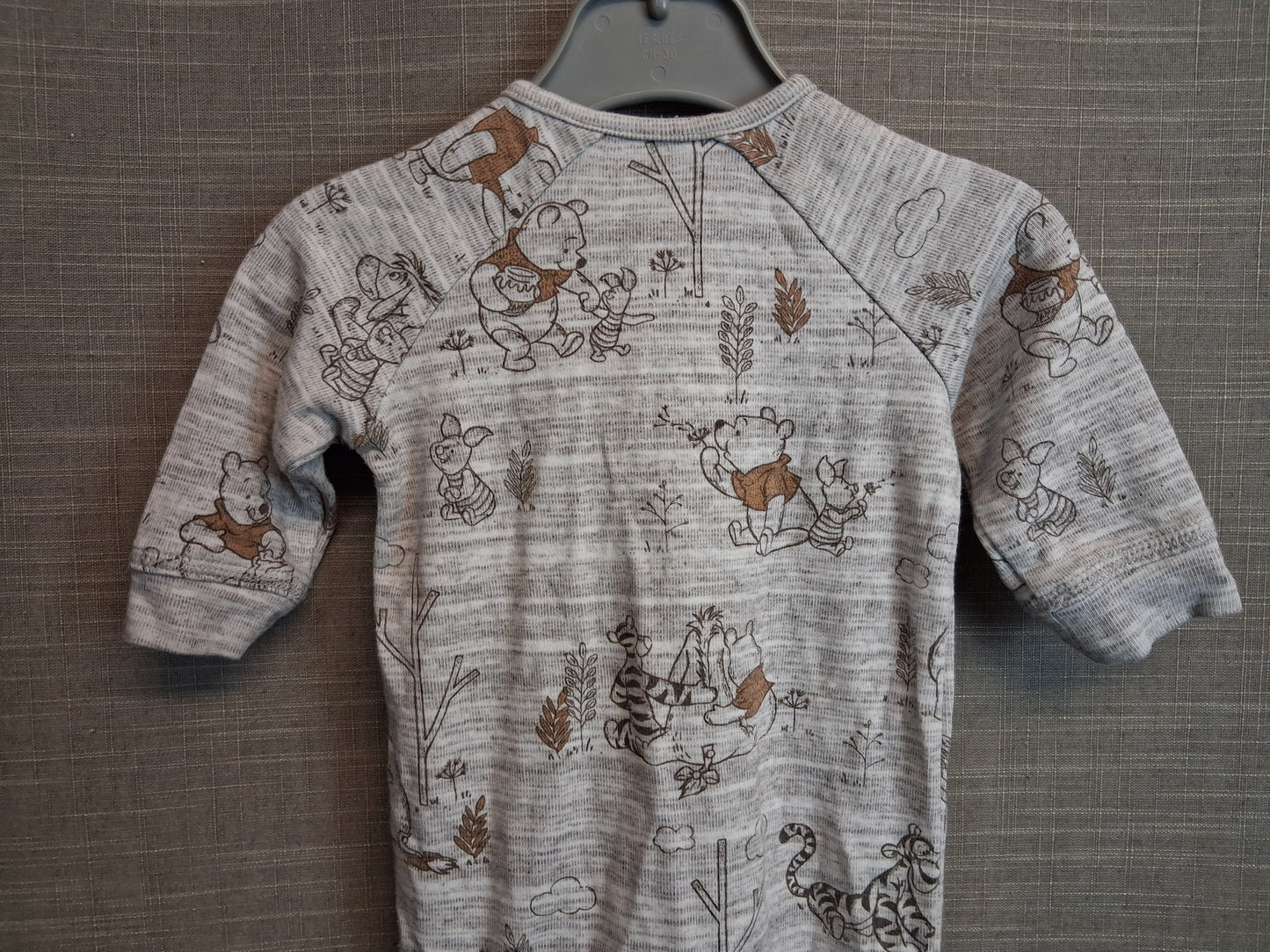 George Disney Winnie the Pooh Boys Sleepsuit Romper Age 0-3 Months Beige