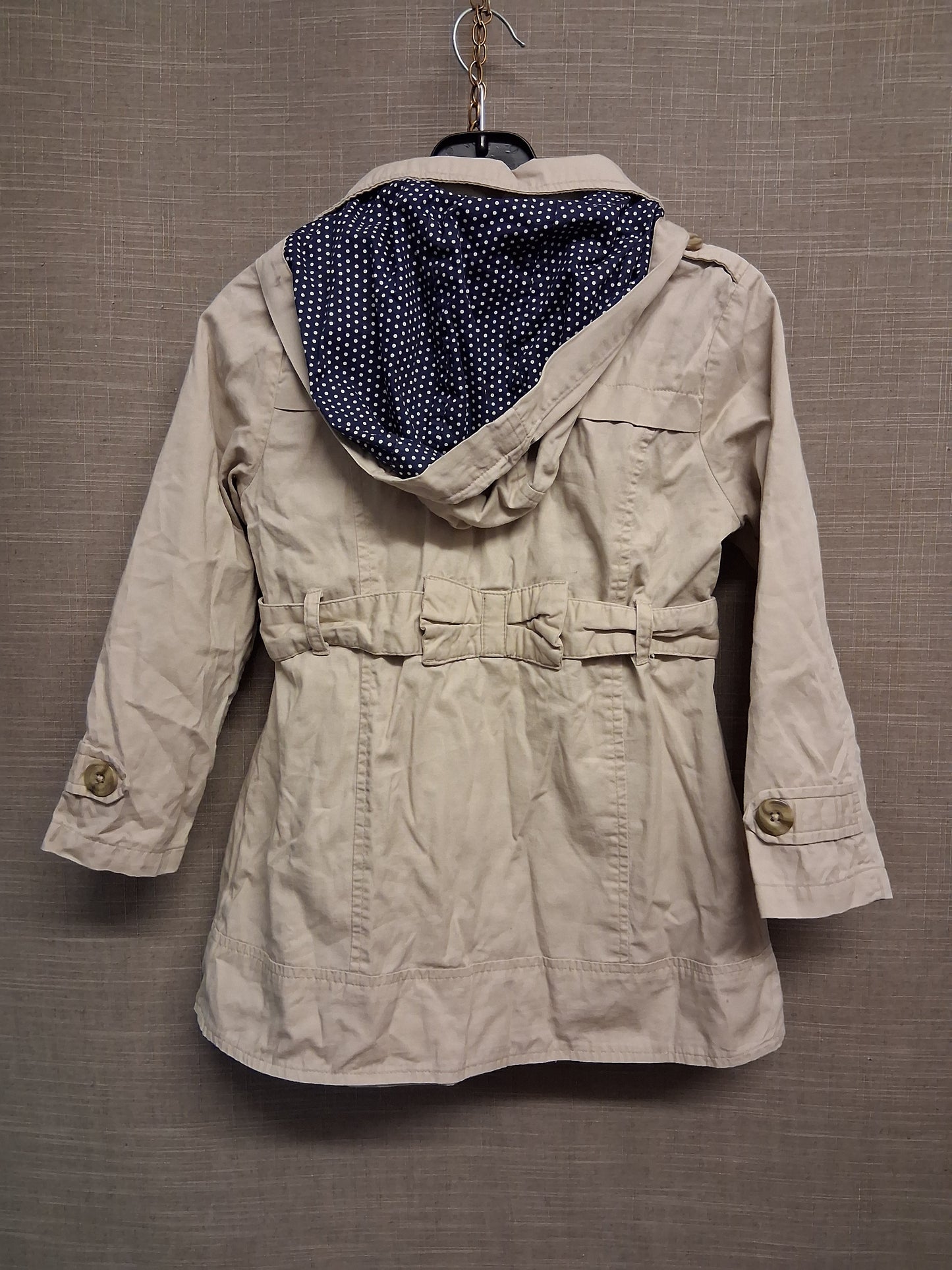 TU Beige Trench Coat Mac With Hood Age 5-6 Years
