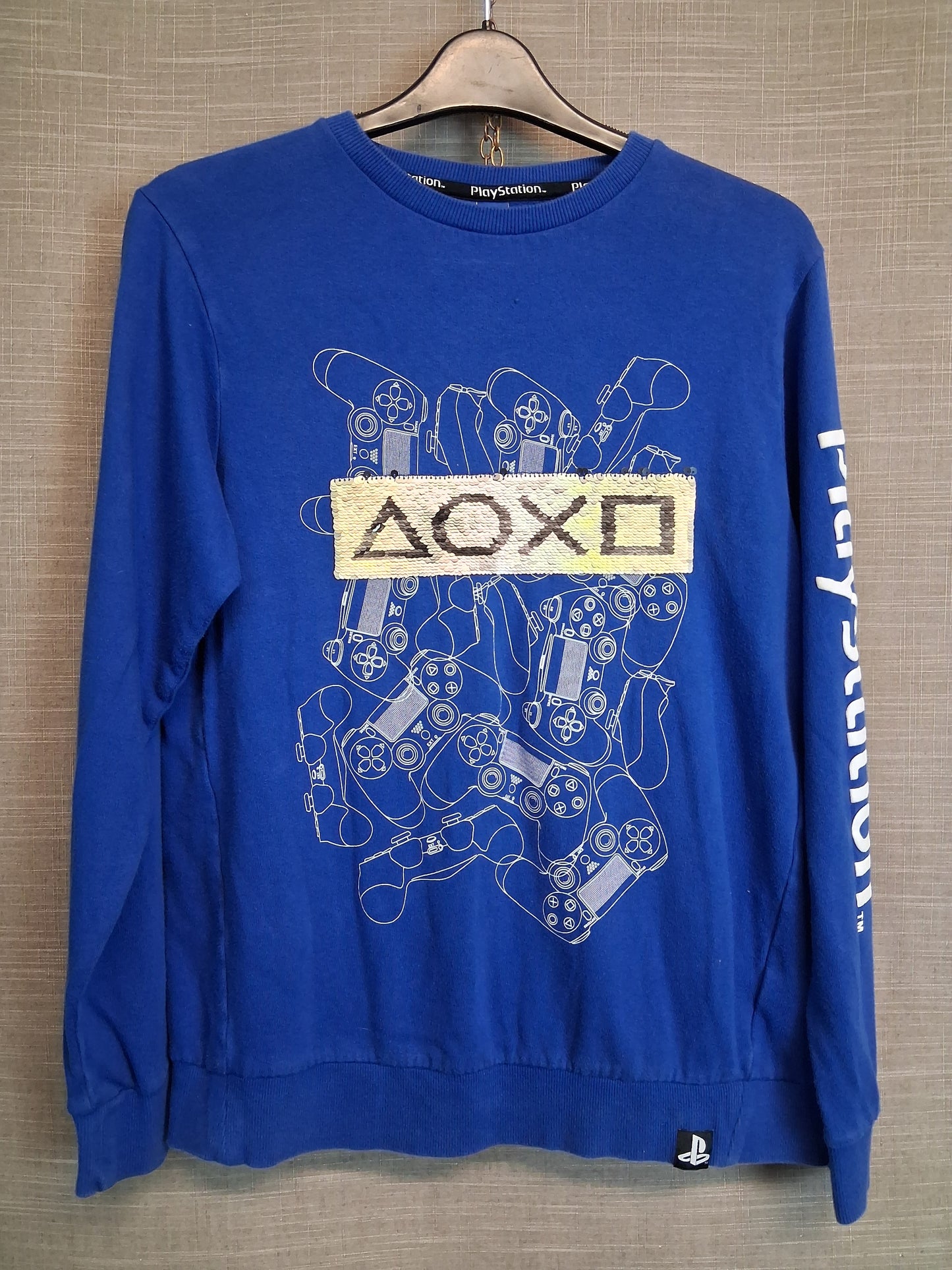 Next Boys PlayStation 2 Way Sequin Sweater Pullover Age 14 Years