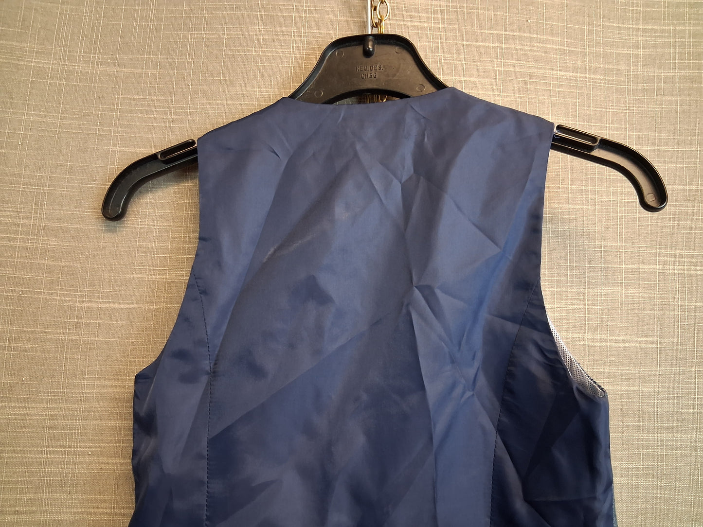 Next Boys Blue Check Waistcoat Age 5 Years