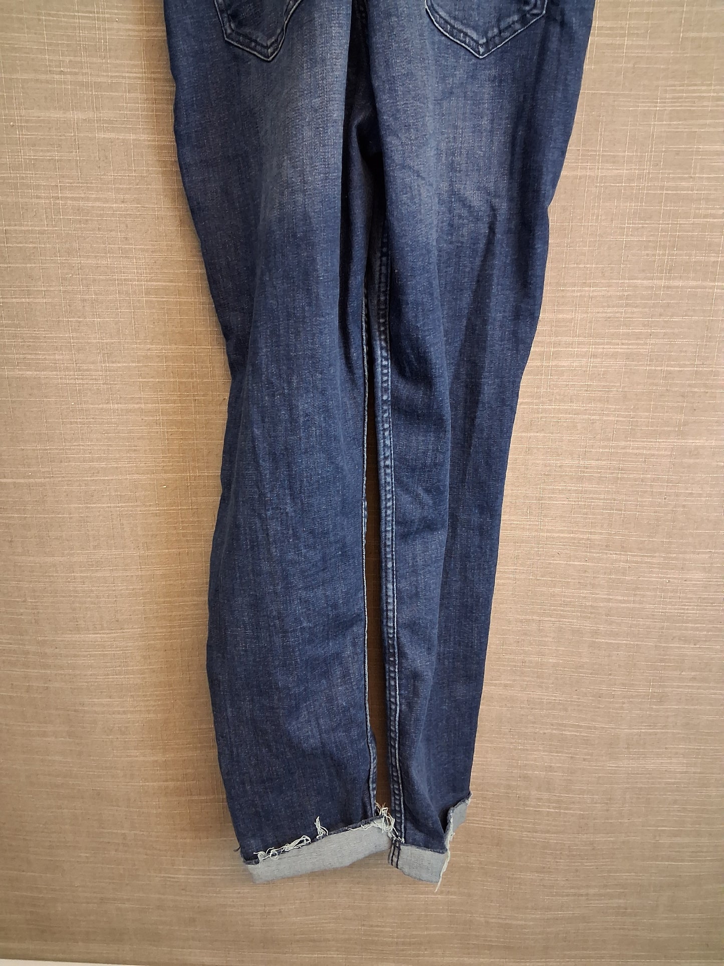 H&M Girls Denim Blue Dungarees Blue Frayed Hem Age 11-12 Years