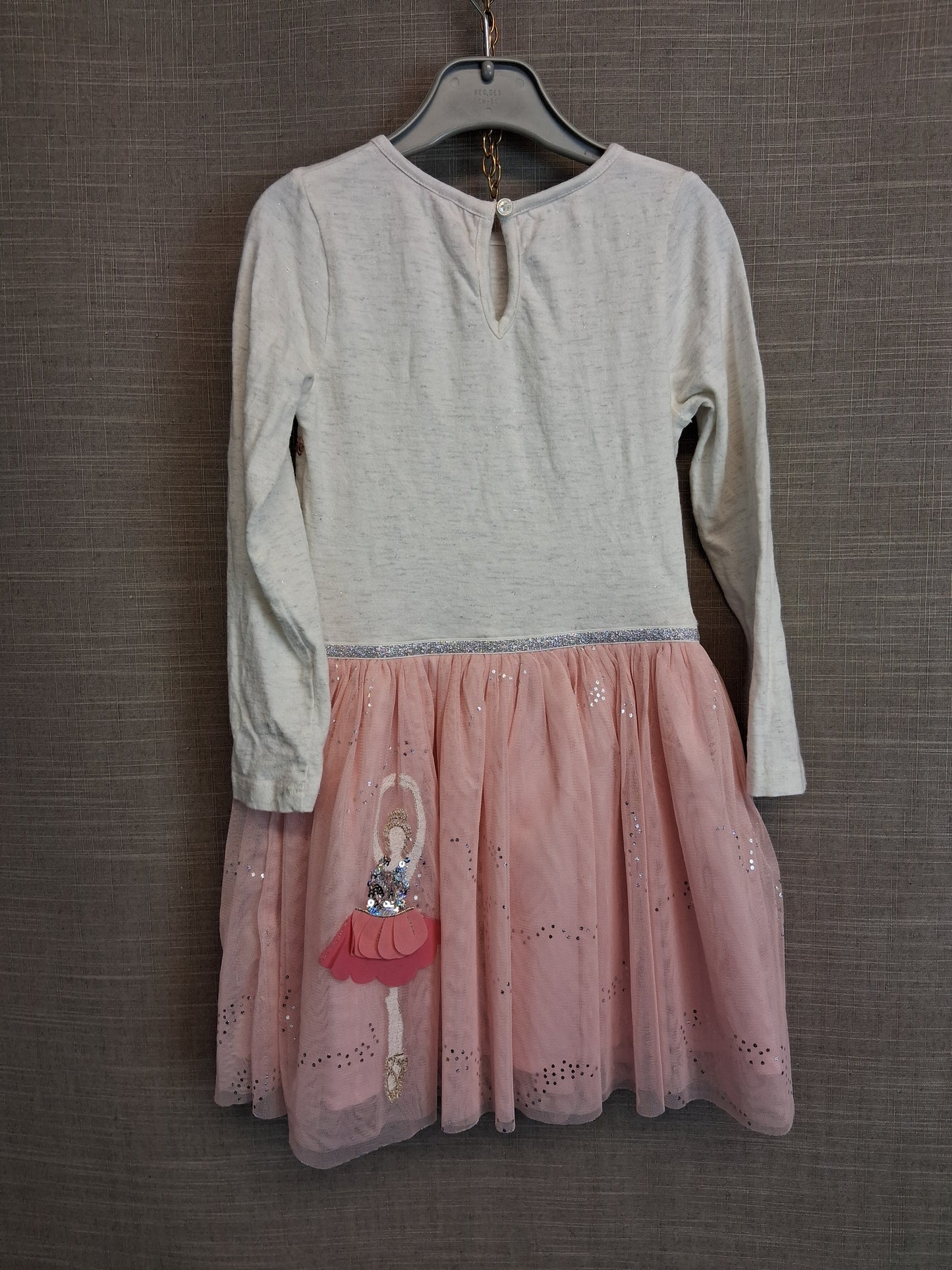 Monsoon Girls Pink Pretty Ballerina Dress Sequins Age 5-6 Years