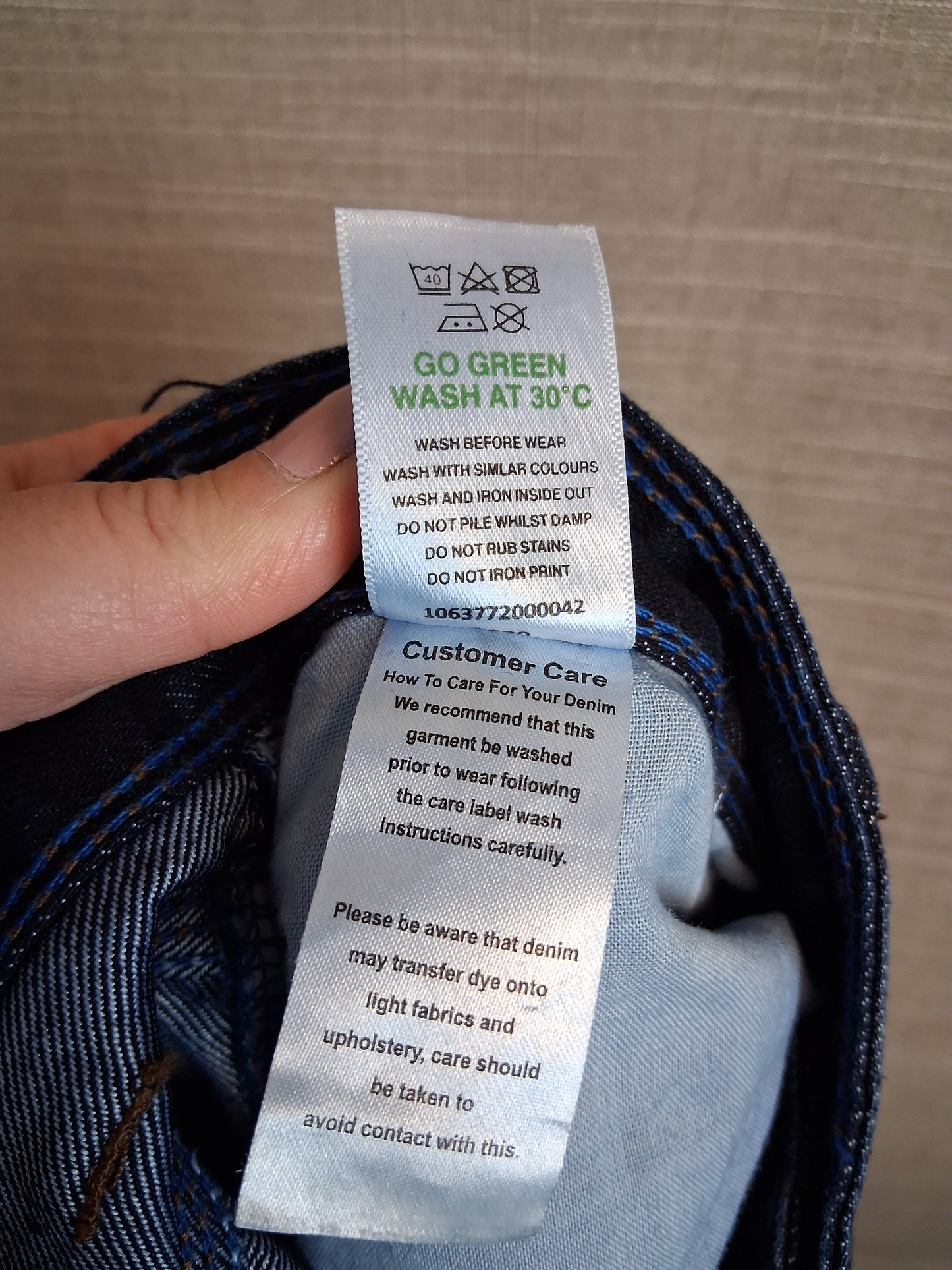 Matalan Boys Straight Leg Denim Jeans Blue Age 13 Years