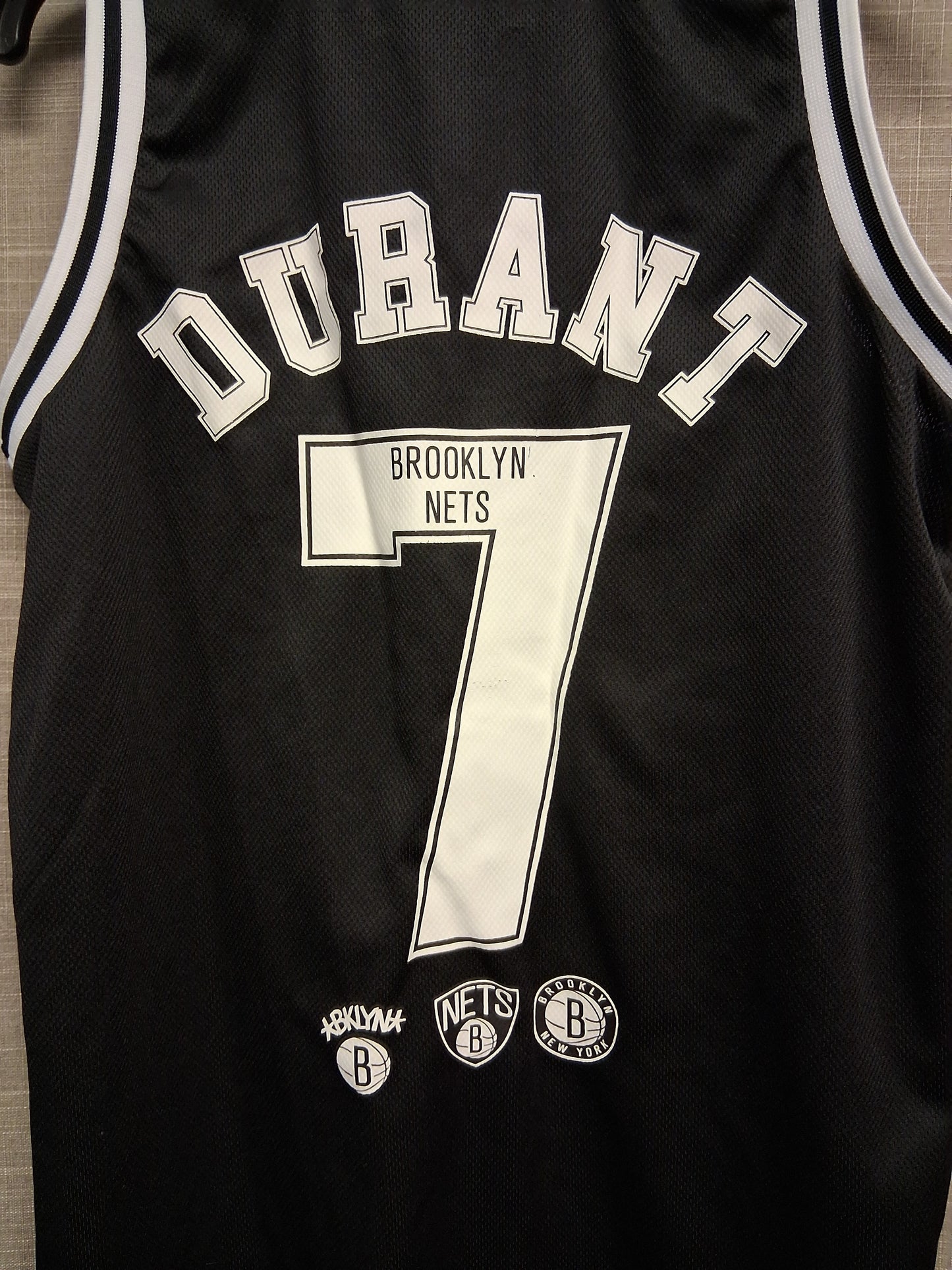 Primark Boys Basketball NBA Brooklyn Nets No7 Durant Black Age 11-12 Years