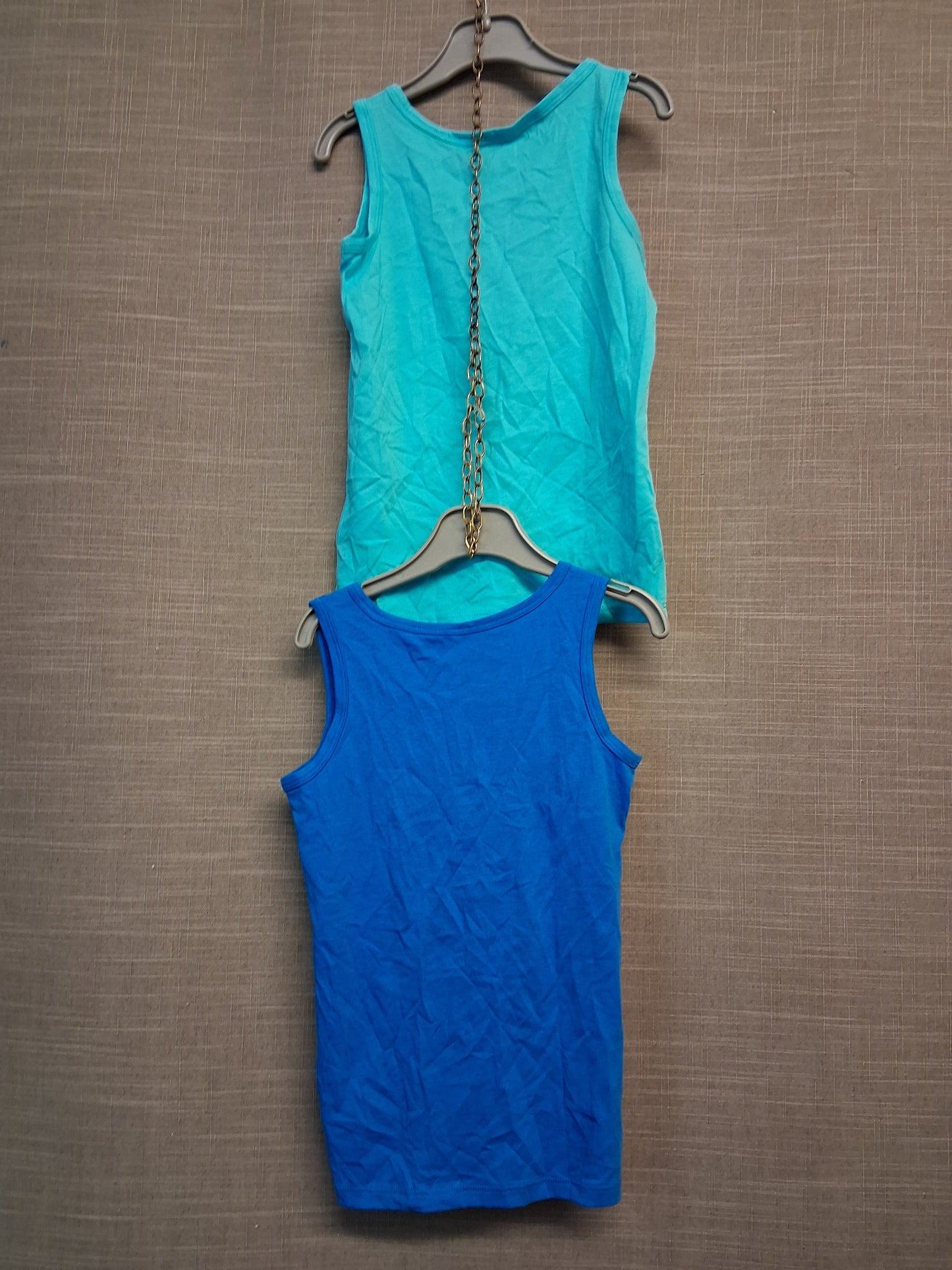 F&F Boys Vest Tank Tops Set of 2 Blue Multicolour Age 5-6 Years