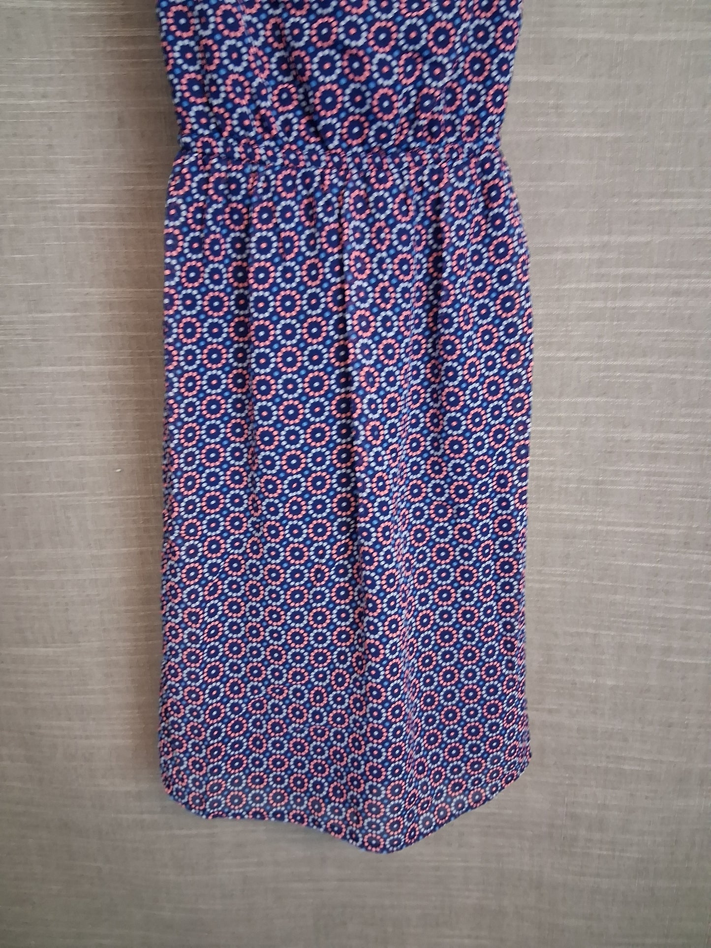 F&F Girls Blue Strappy Cross Back Dress Age 9-10 Years