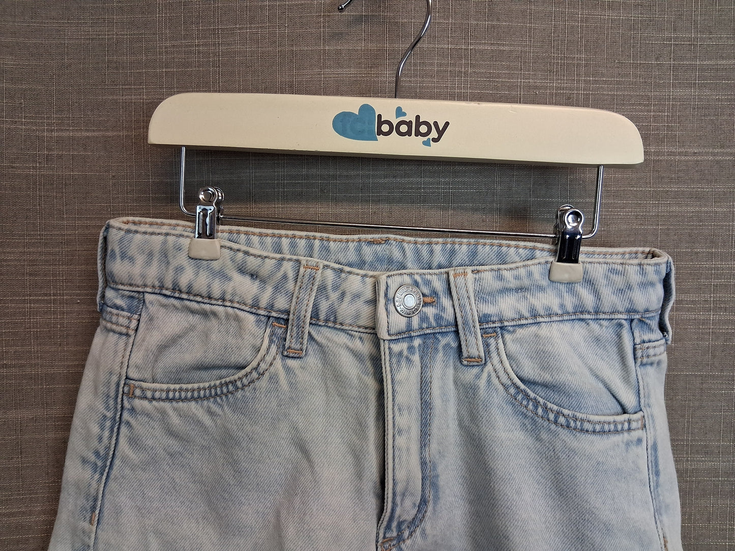H&M Girls Light Blue Denim Shorts Age 6-7 Years New