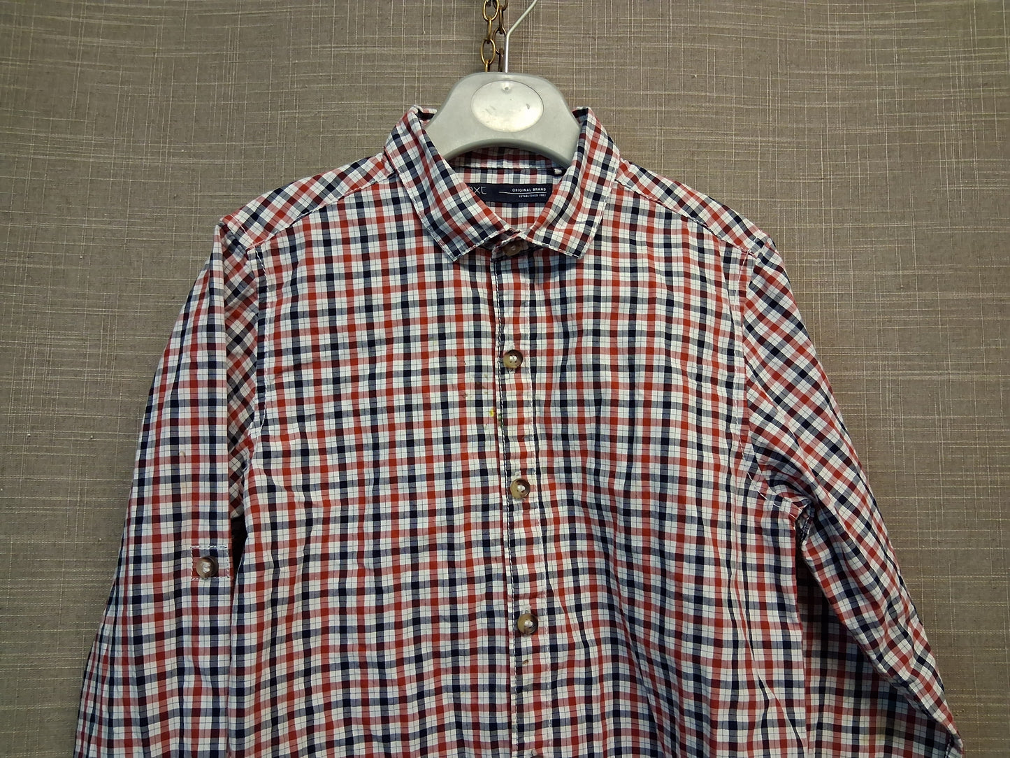 Next Boys Long Sleeve Check Shirt Age 5-6 Years