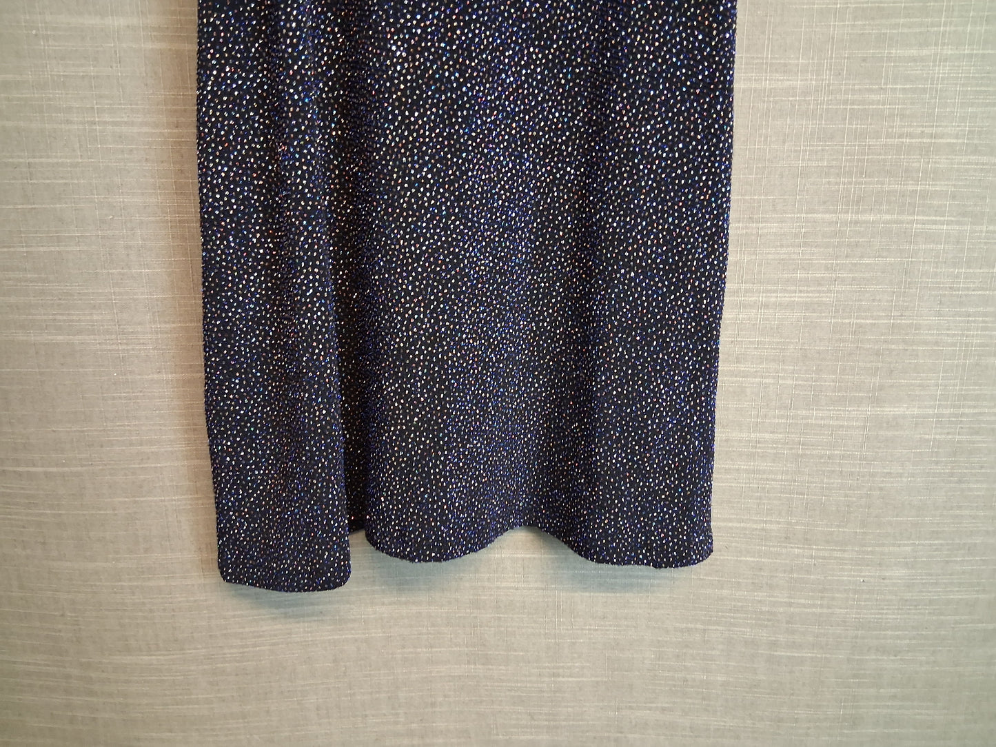 Primark Cold Shoulder Navy Sparkly Dress Age 10-11 years