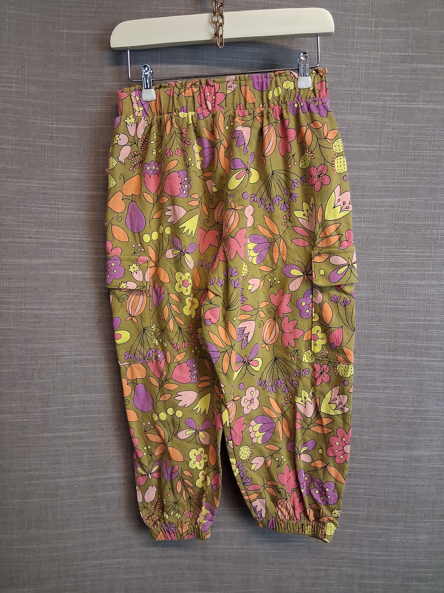 Next Girls Multicolour Floral Harem Style Trousers Age 2-3 Years