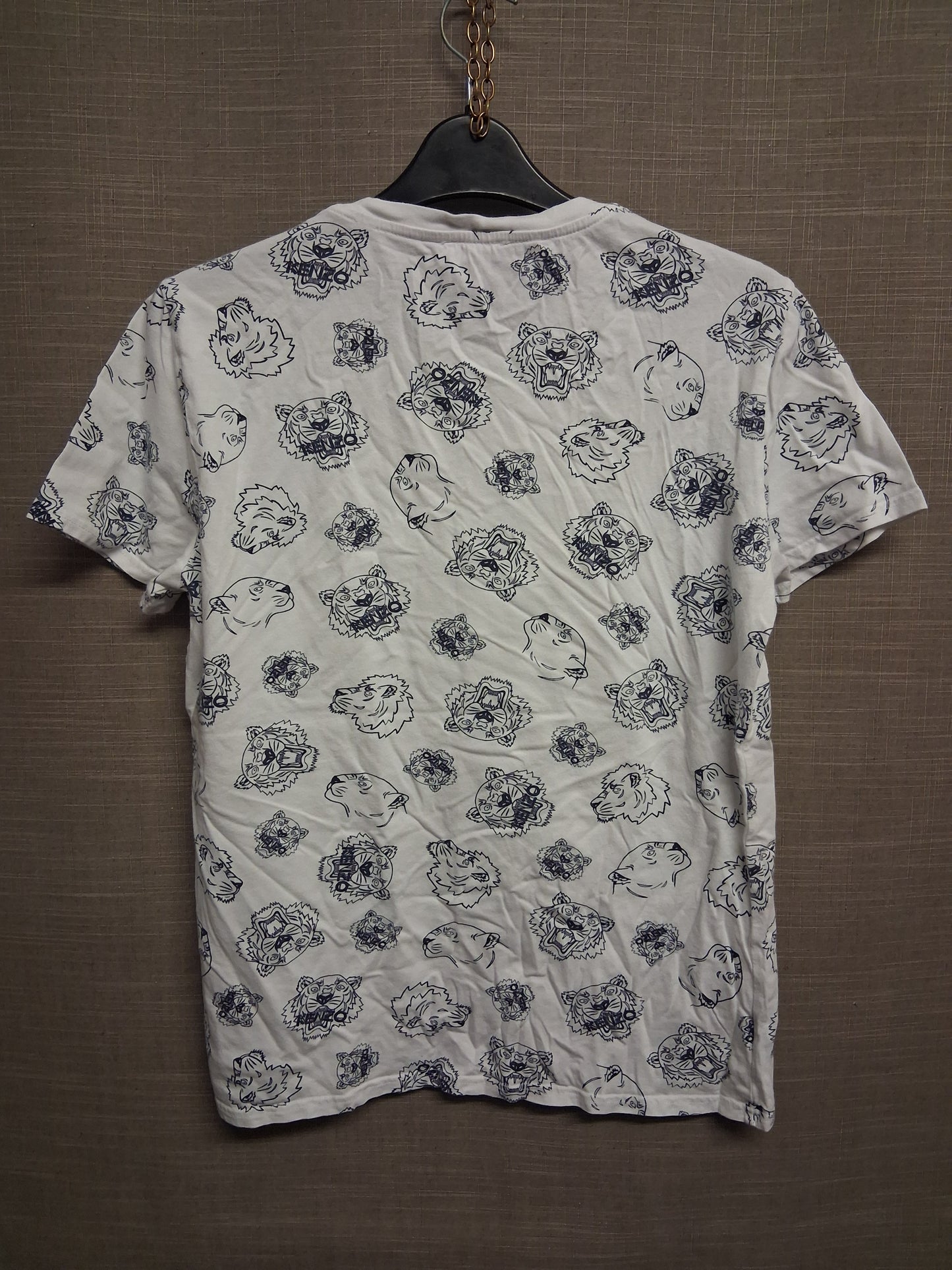 Kenzo Boys White Tiger Print T-Shirt Short Sleeve Age 16 years Slim Fit