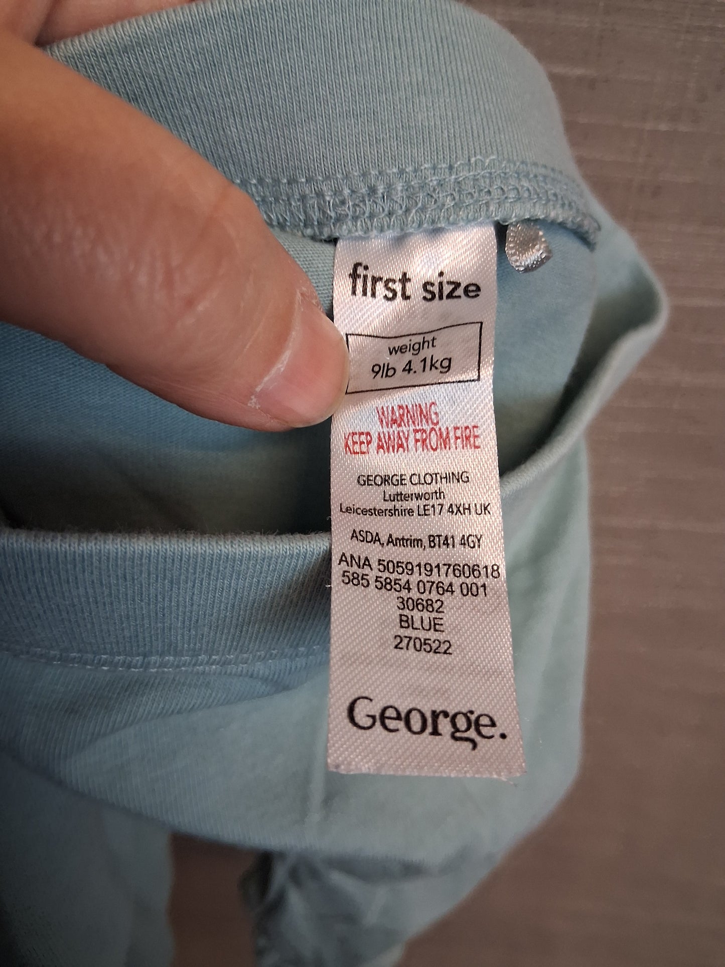 George Girls Green Jersey Leggings Age Tiny Baby