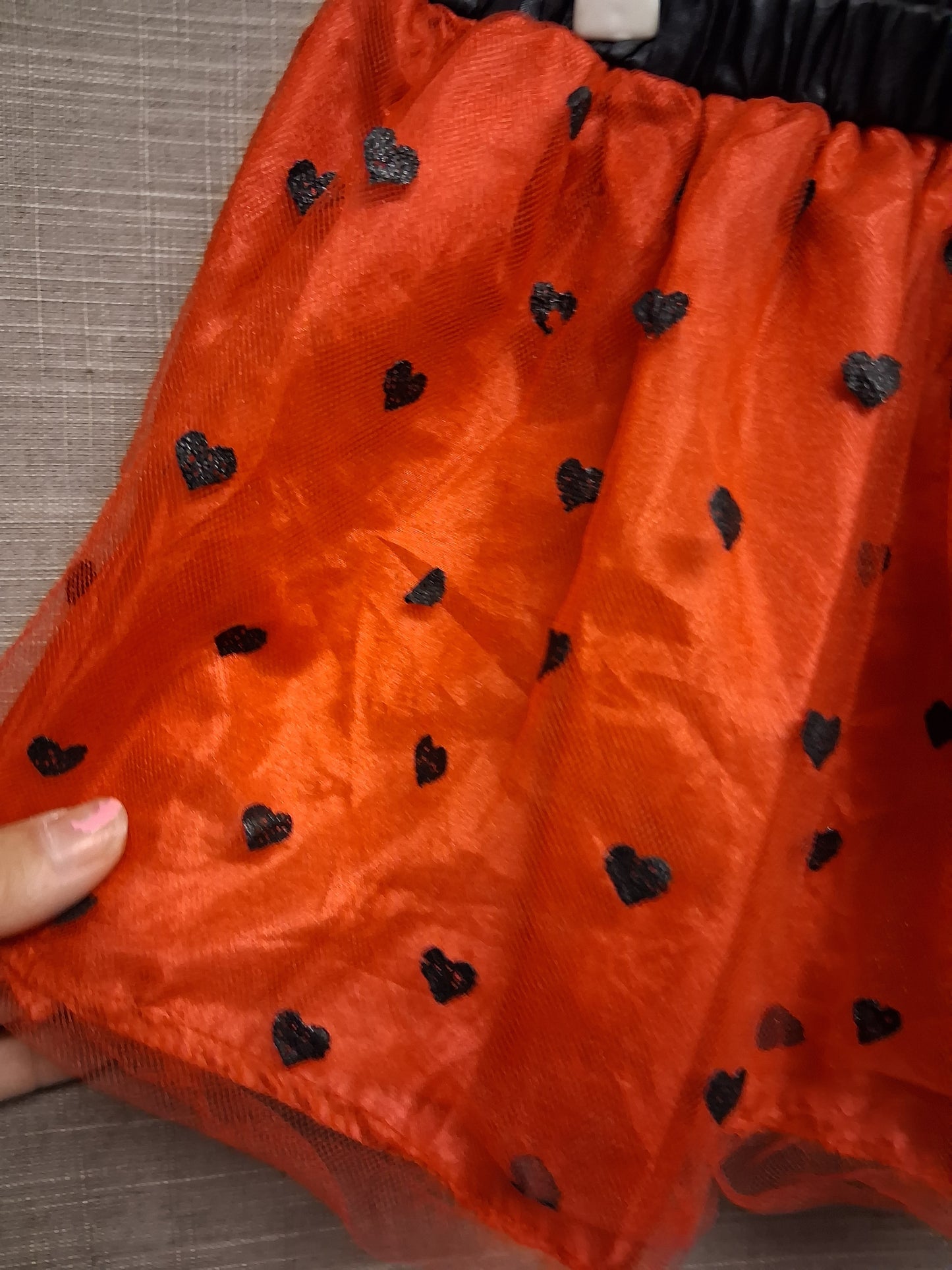 Claire's Accessories Red Love Heart Tutu Skirt Age 2-4 Years