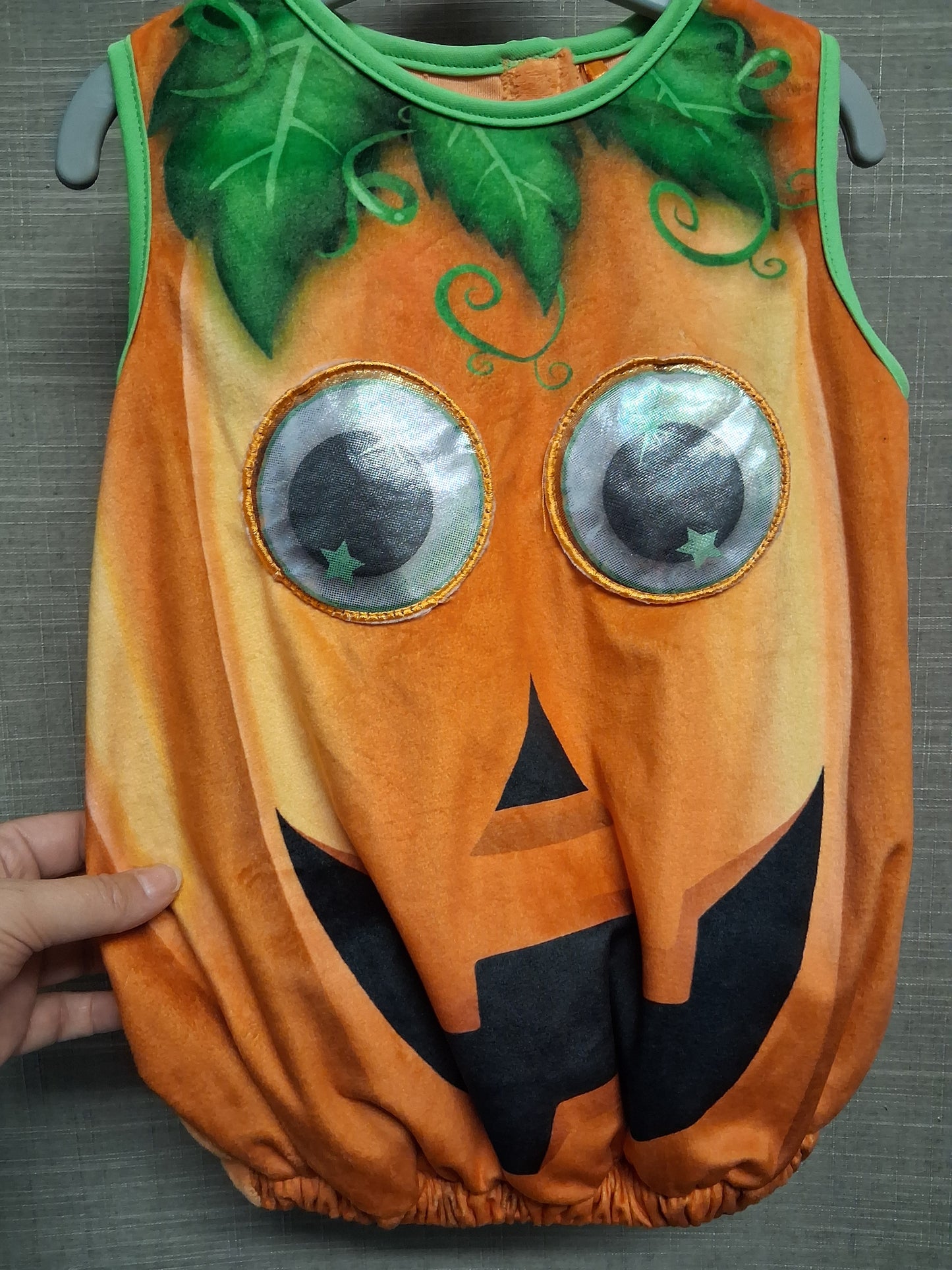 Morrisons Googly Eyed Pumpkin Costume Orange Age 2-3 Years