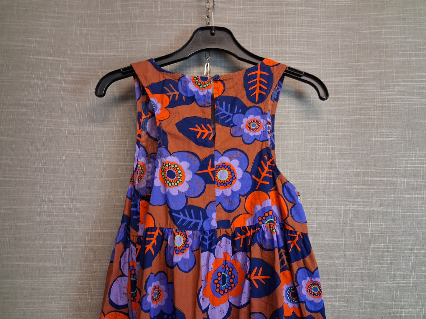 Next Girls Cotton Sundress Sleeveless Terracotta Mix Floral Age 9 Years