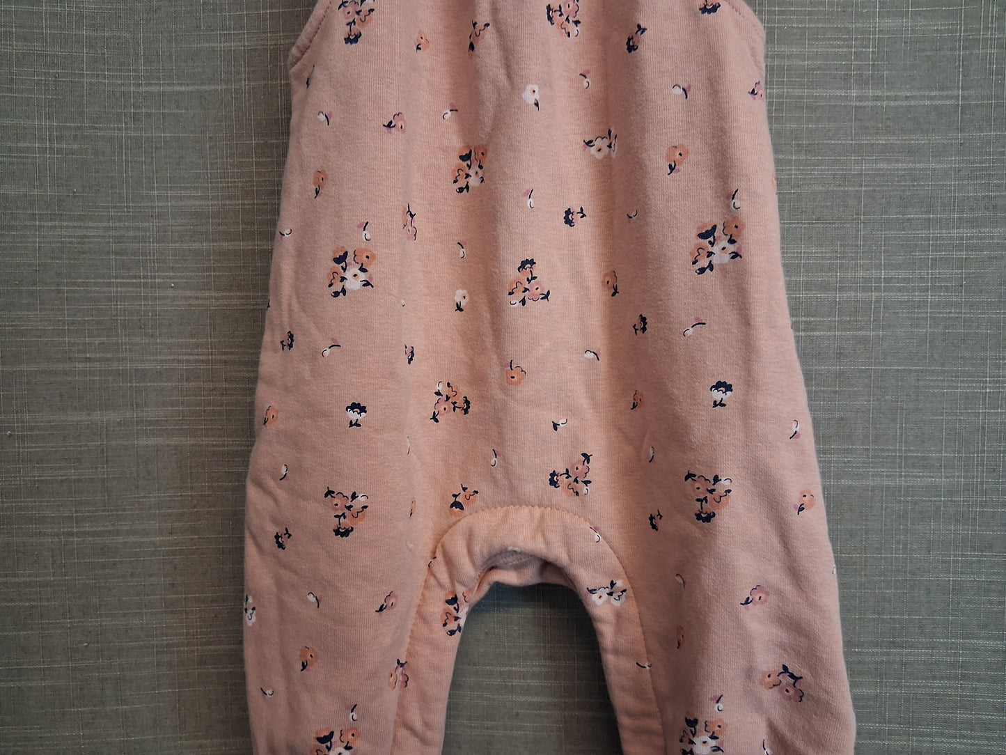 Marks and Spencer Girls Pink Floral Romper Dungarees Age 6-9 Months