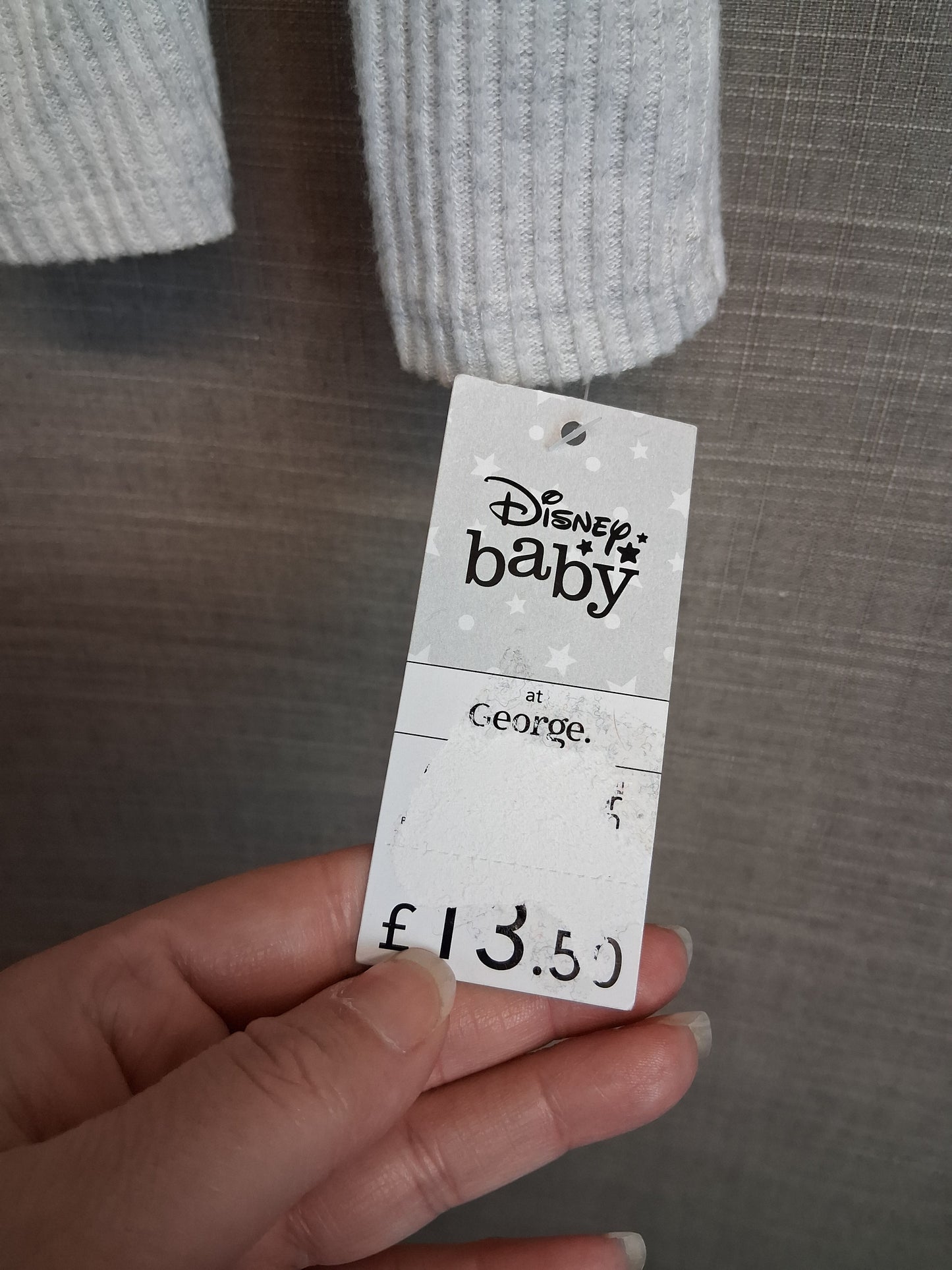 Disney George Dumbo Grey 2 Piece Outfit Age 9-12 Months New