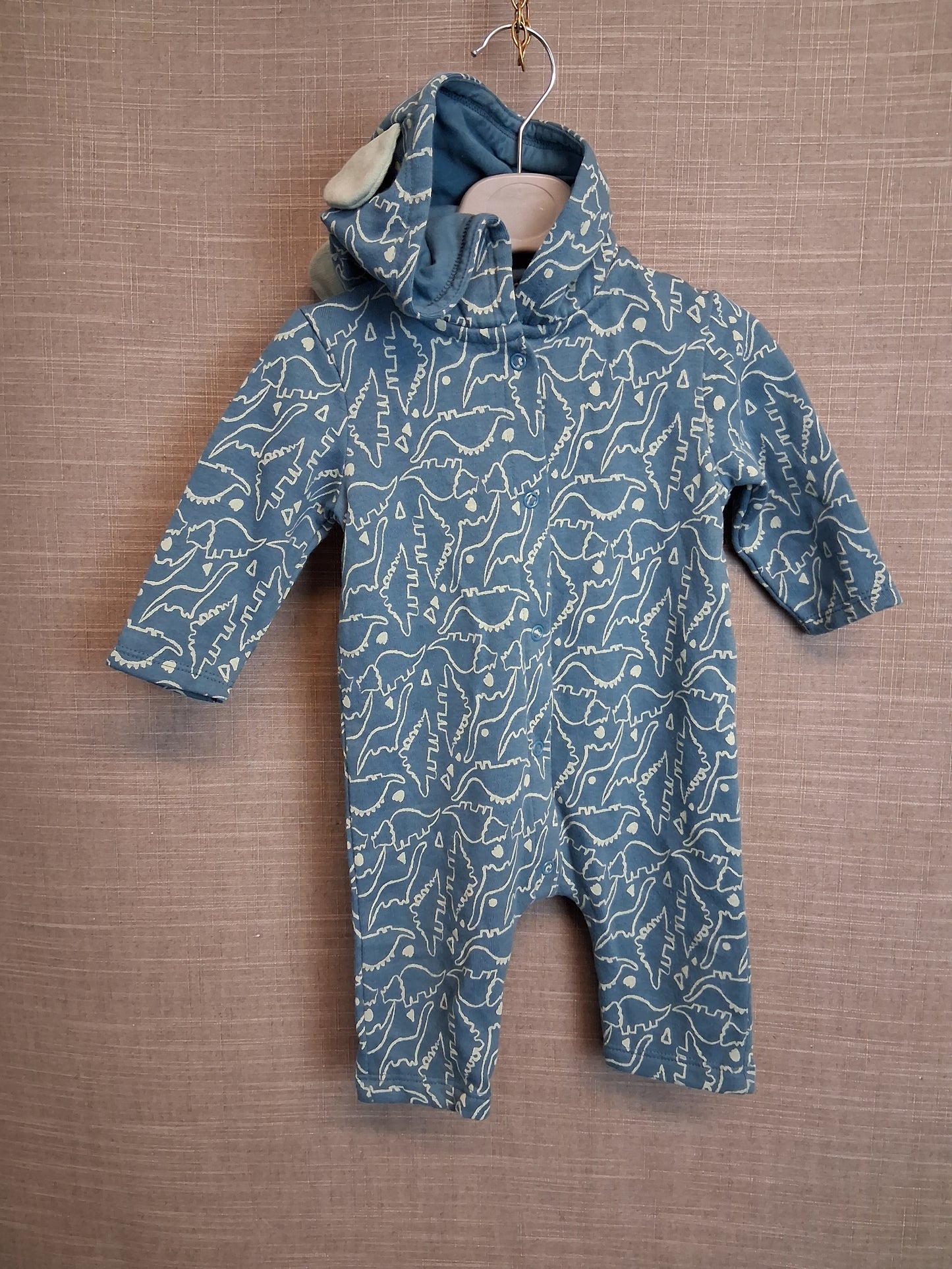 Primark Boys Dinosaur Theme All in One With Hood Age 3-6 Months