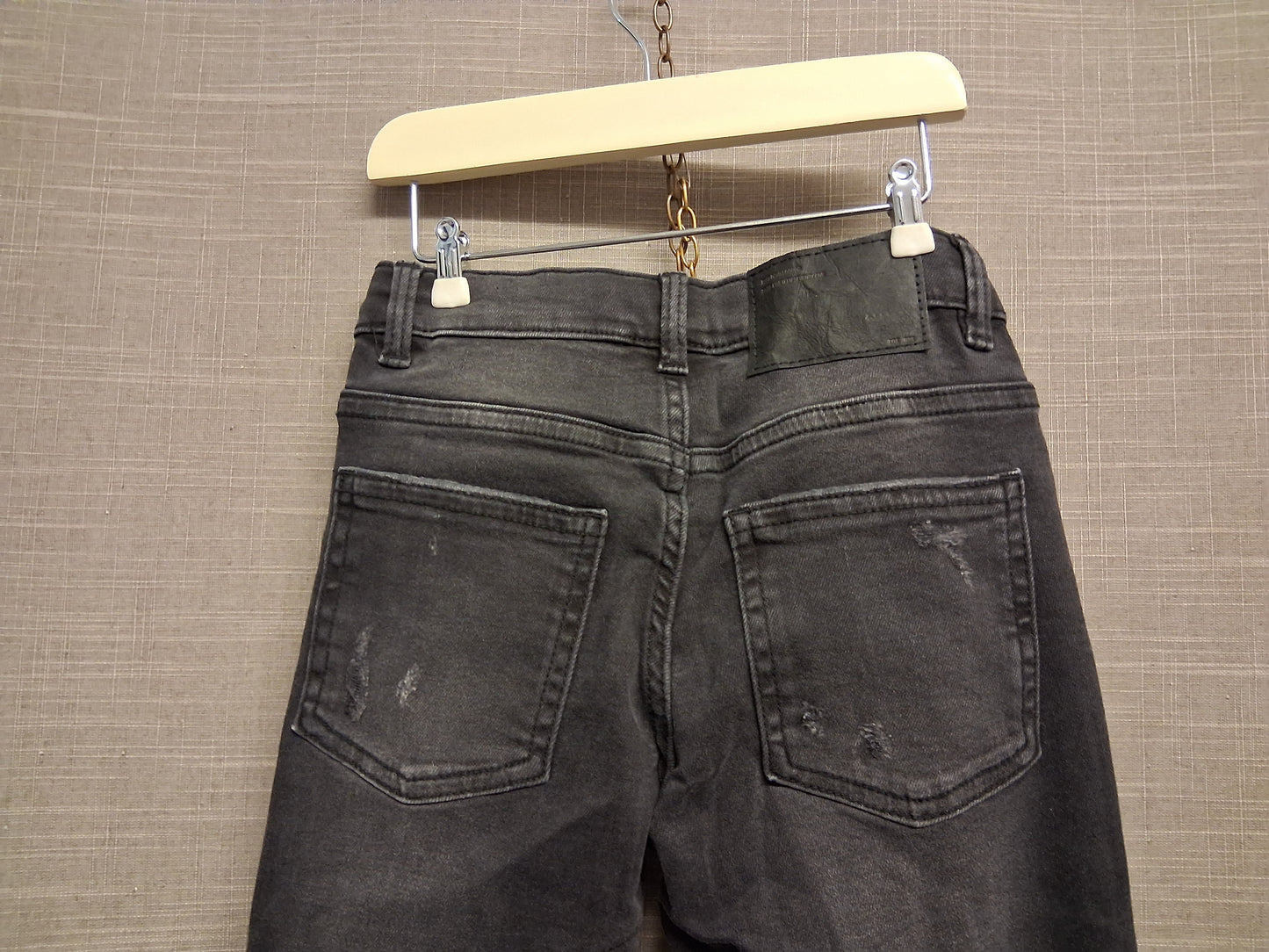 Zara Boys Black Distressed Jeans Age 8 Years